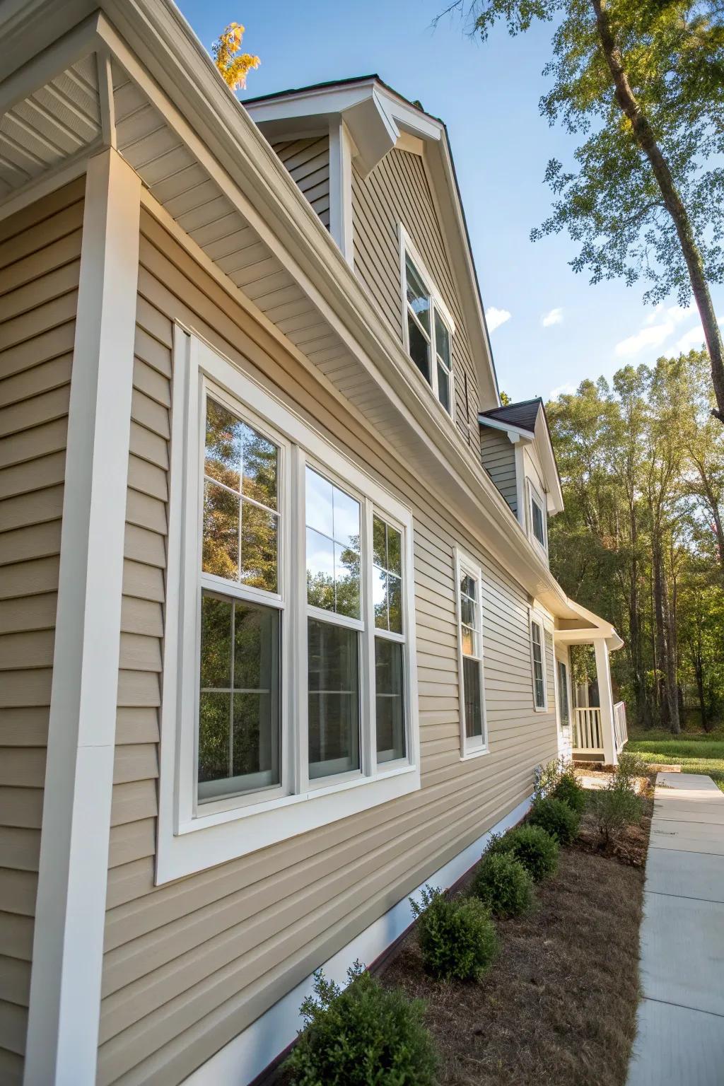 Layered frames introduce depth and intrigue to windows.