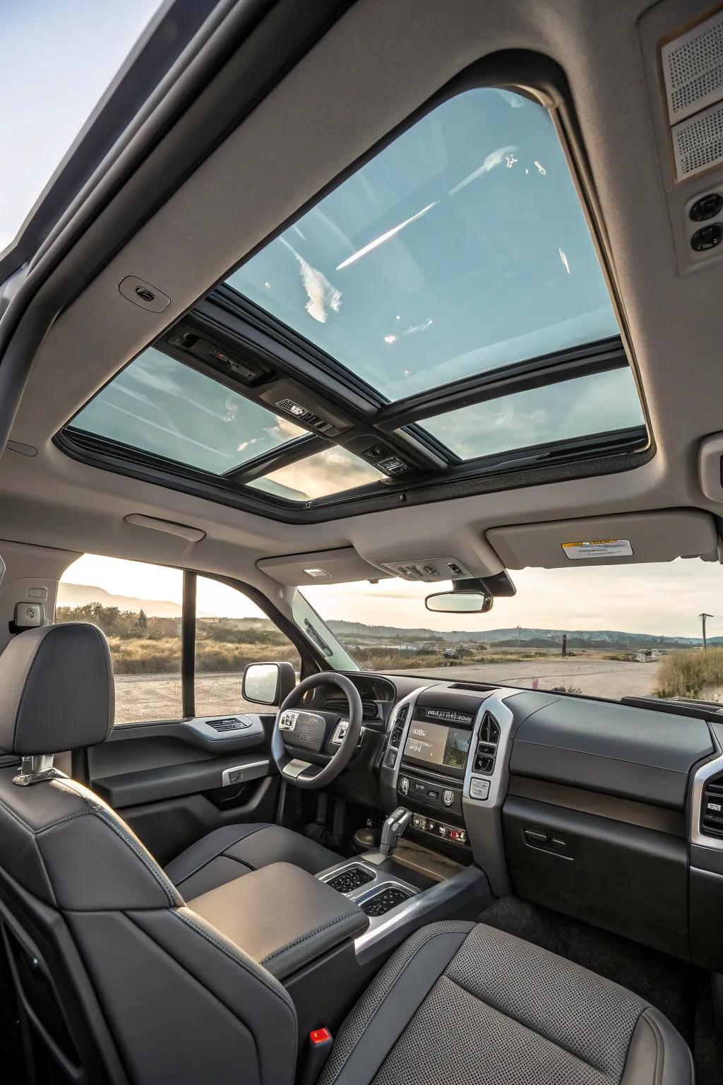Introduce a modern flair to your classic truck with a floating roof.