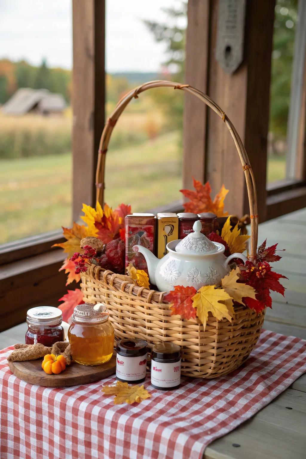A wonderful tea party experience with an autumn motif.