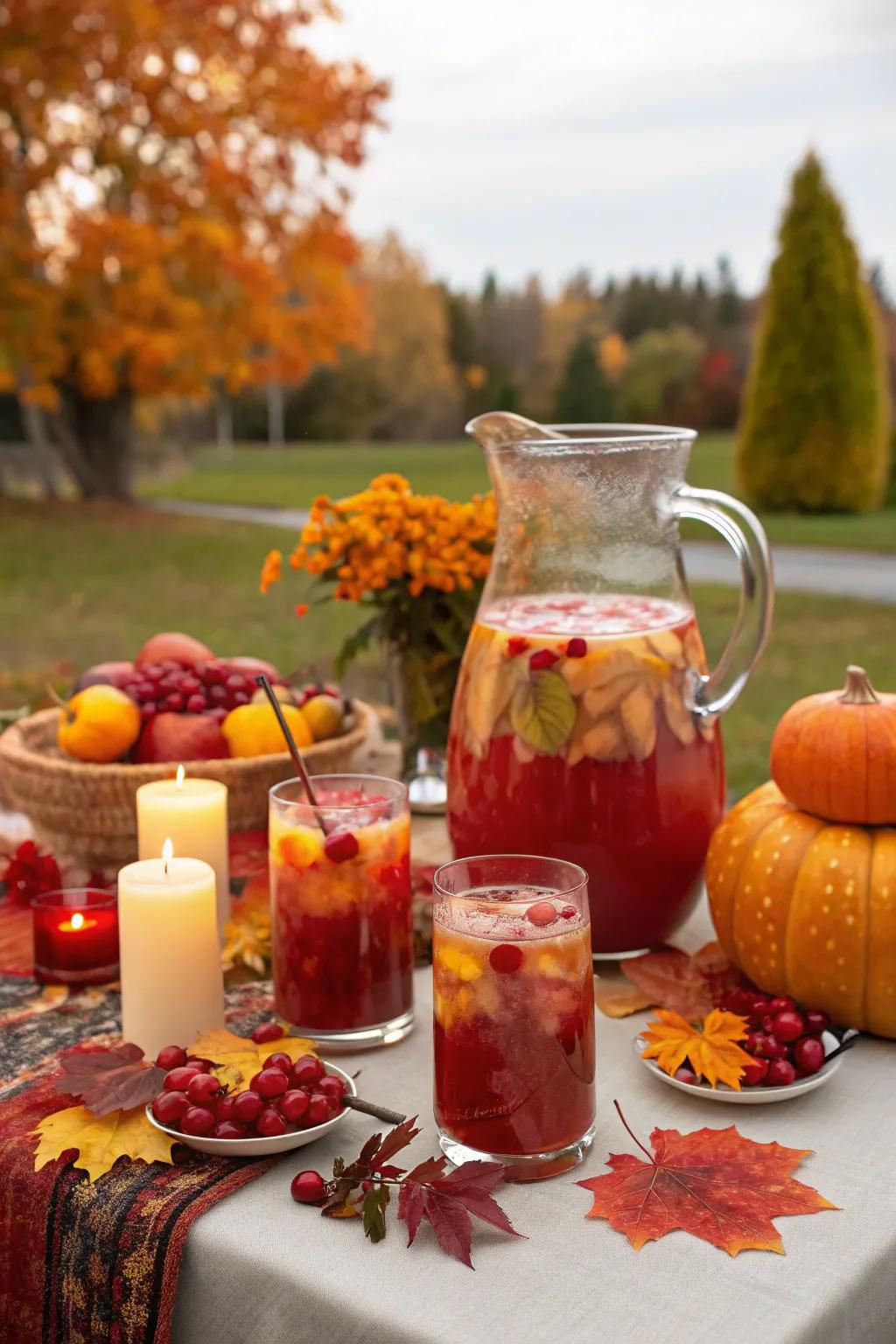 Seasonal beverages inject a festive flair into your fall gathering.