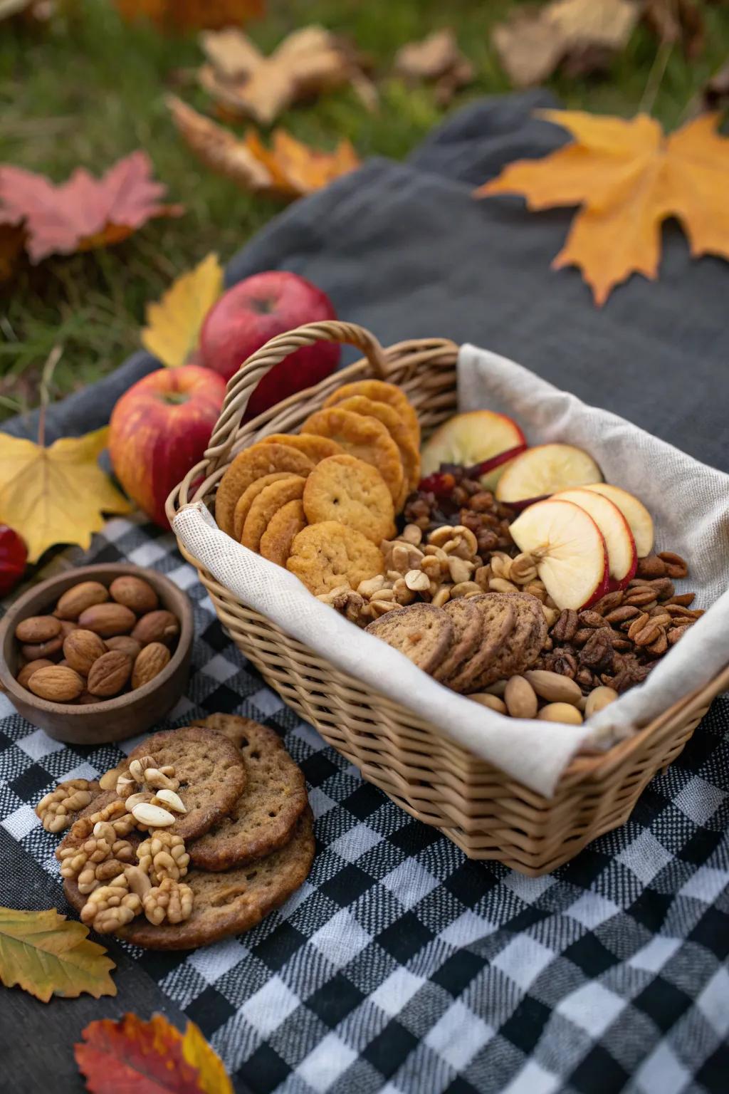A delicious assortment of autumn snacks that’s just perfect for sharing.
