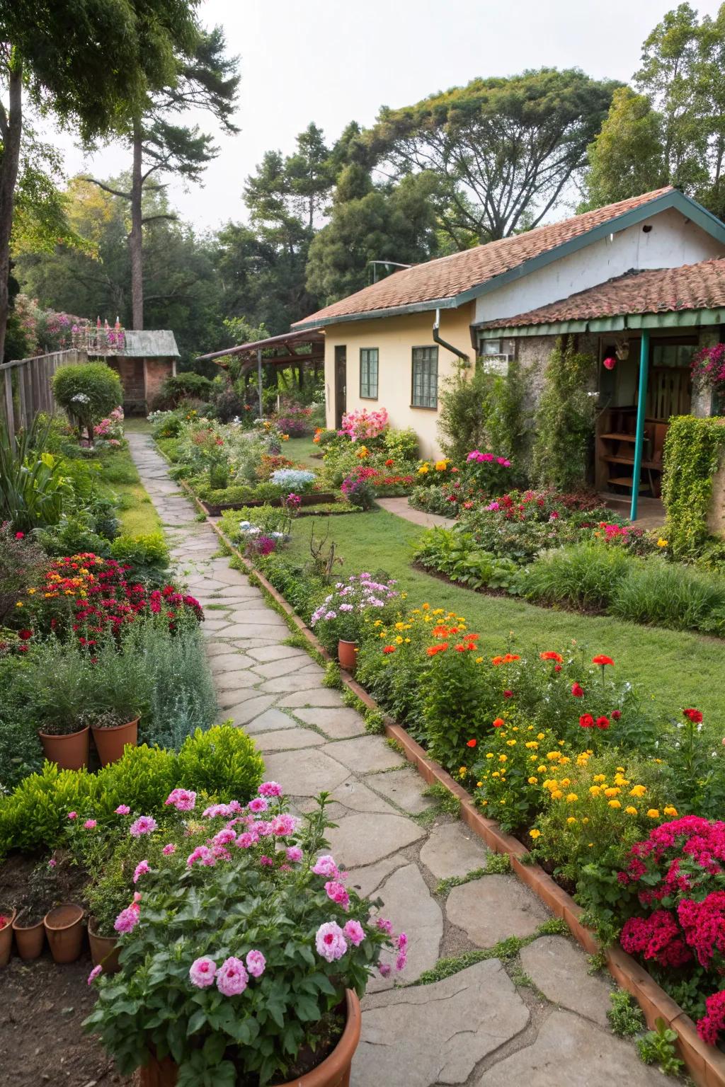 Private gardens providing a unique touch and escape.