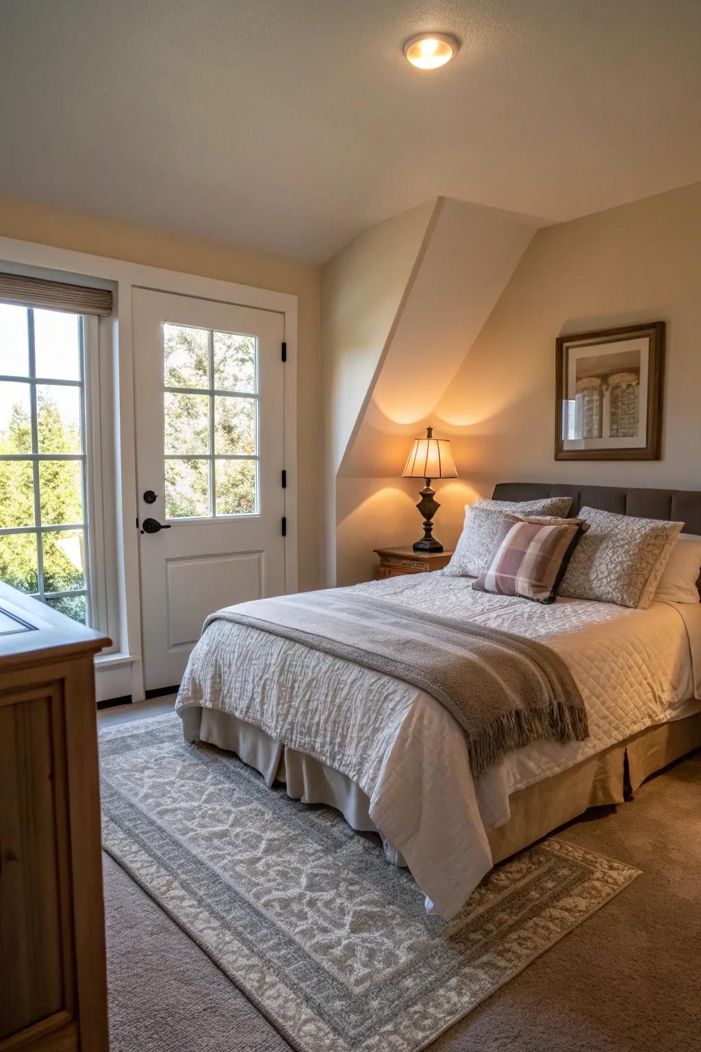 Position your bed to cultivate a sense of self-empowerment.