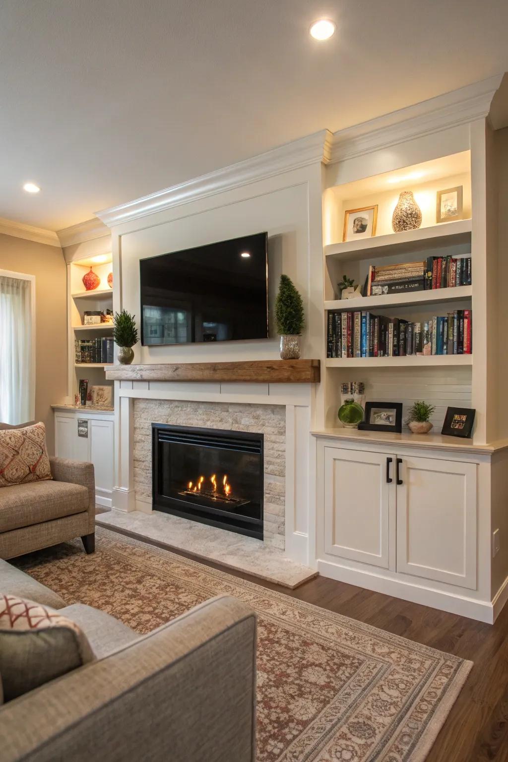 Make the ultimate entertainment spot with this setup.