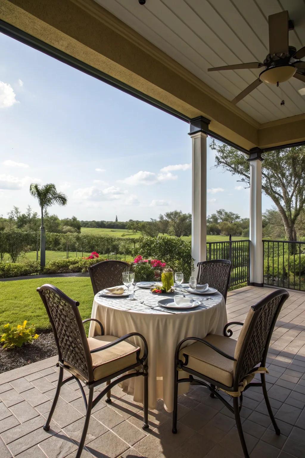 Enjoy meals in elegance within a specifically designed dining space.