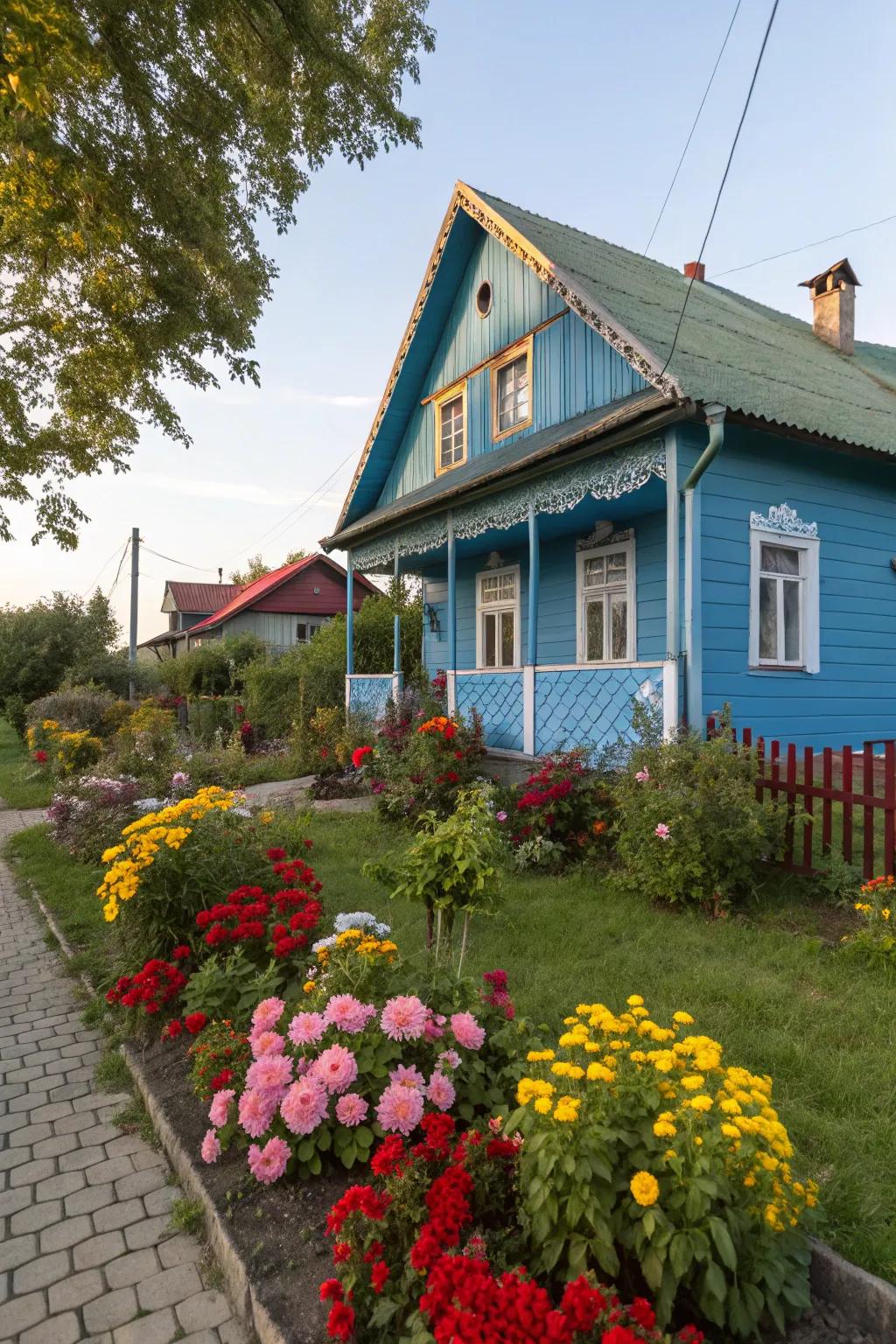 Lively colors can bring a playful element to your home's exterior.