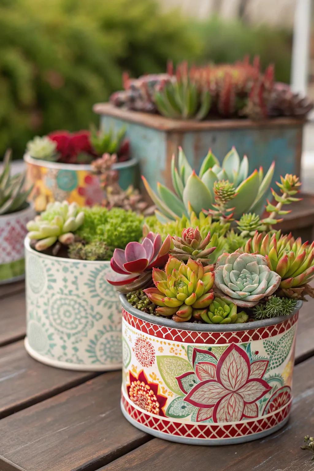 Containers offer adaptable design options.