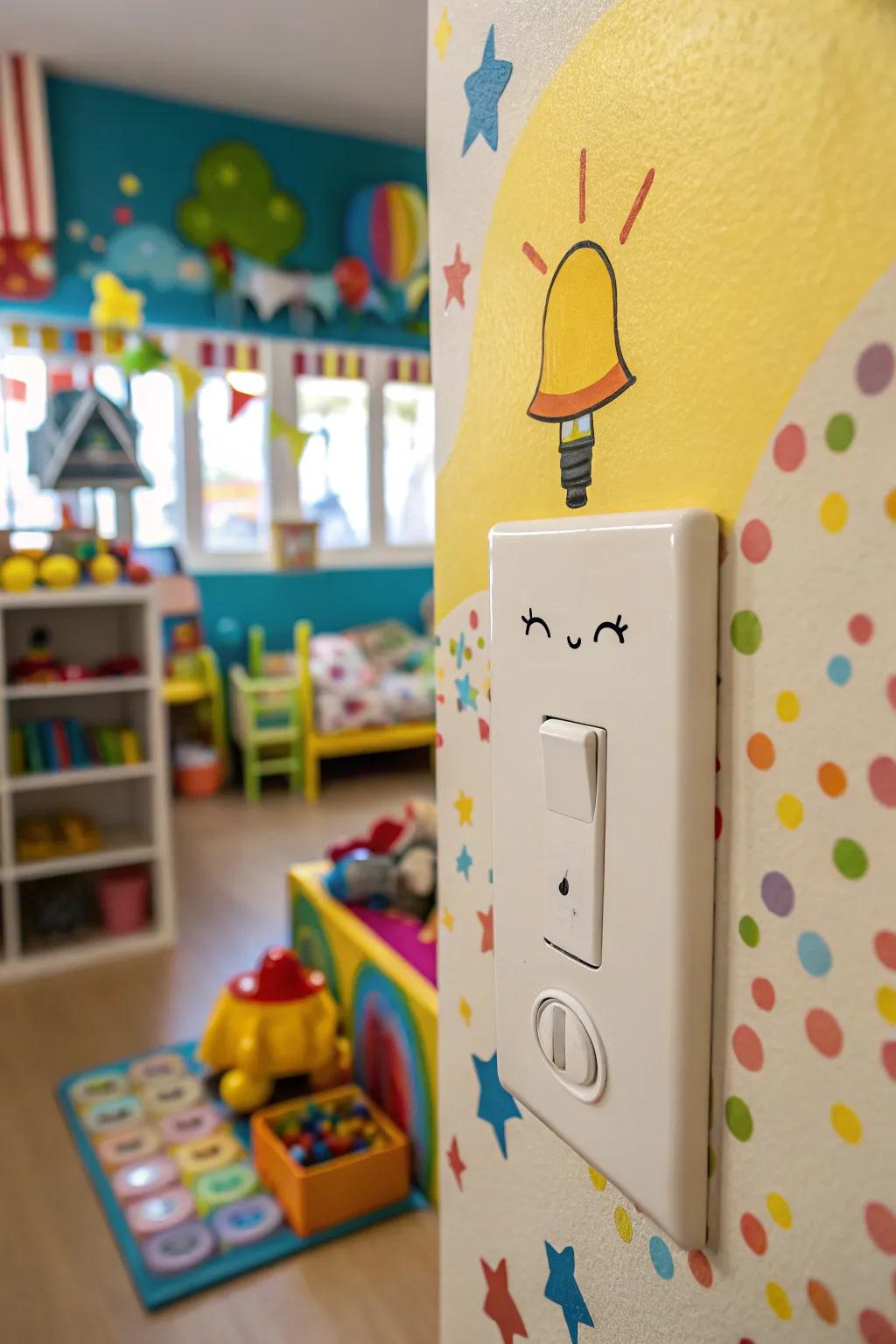 A winking face panel brings charm to any switch.