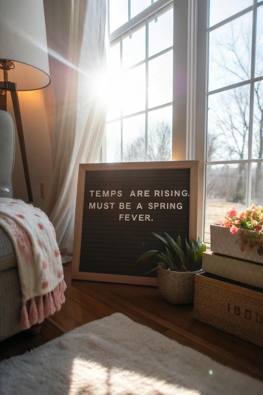 Recognize the lovely spring warmth with a smart twist.