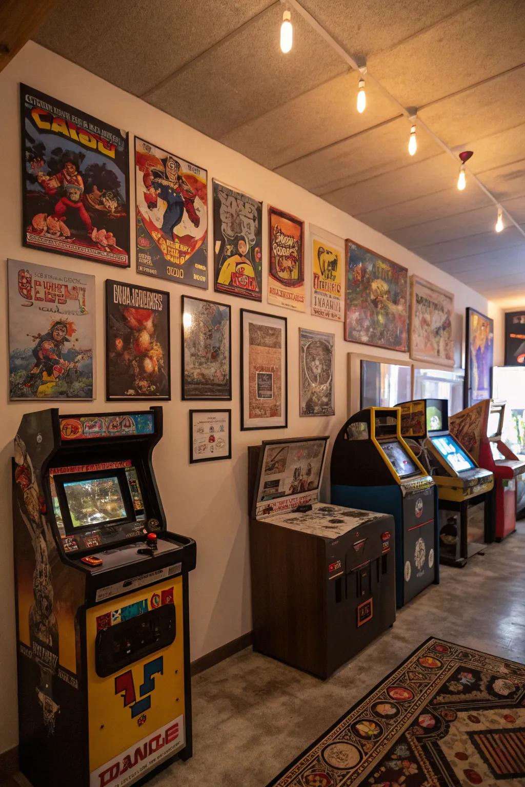 Themed decor adds personal flair to your gaming space.