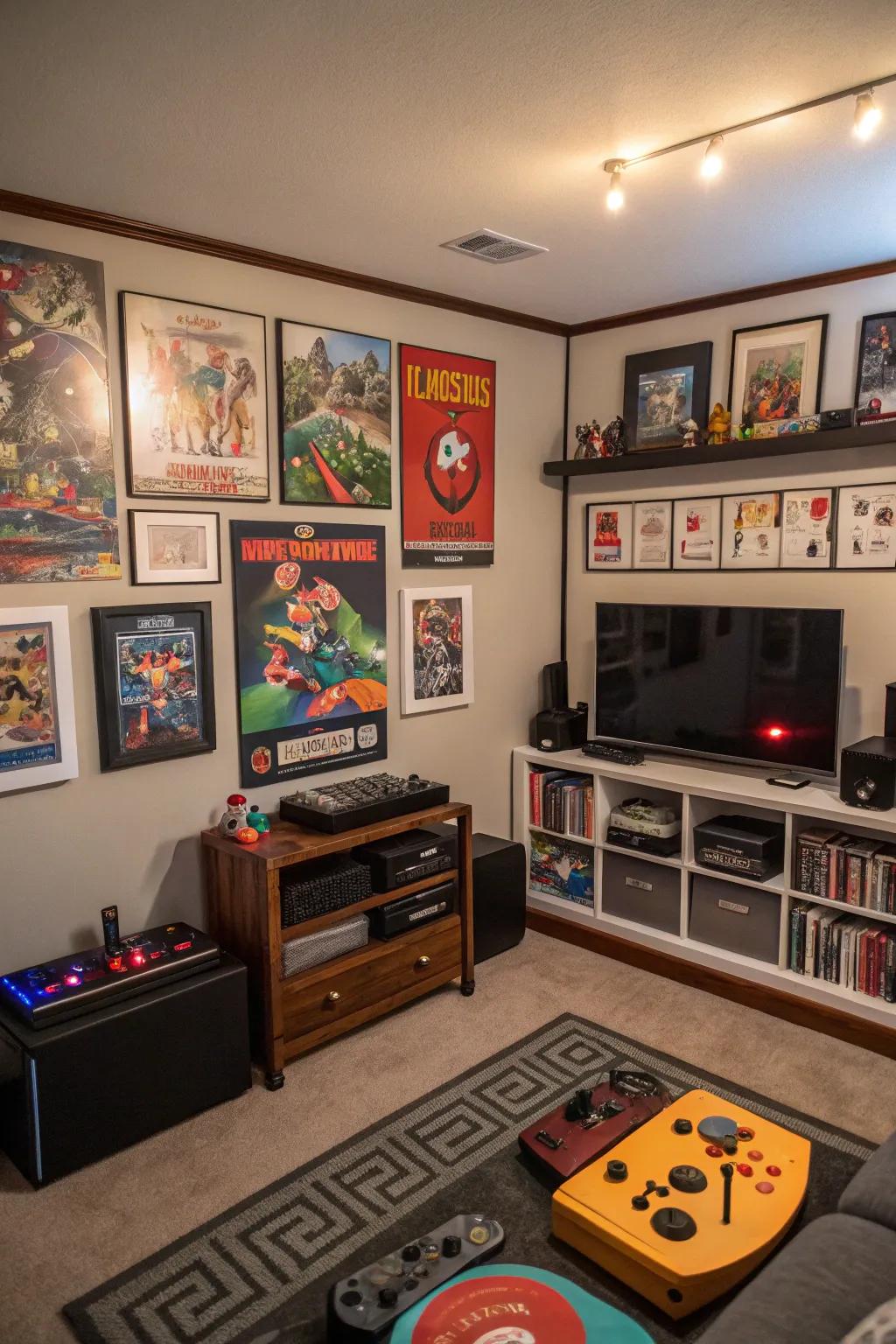 Themed decor gives a personalized feel to your gaming location.