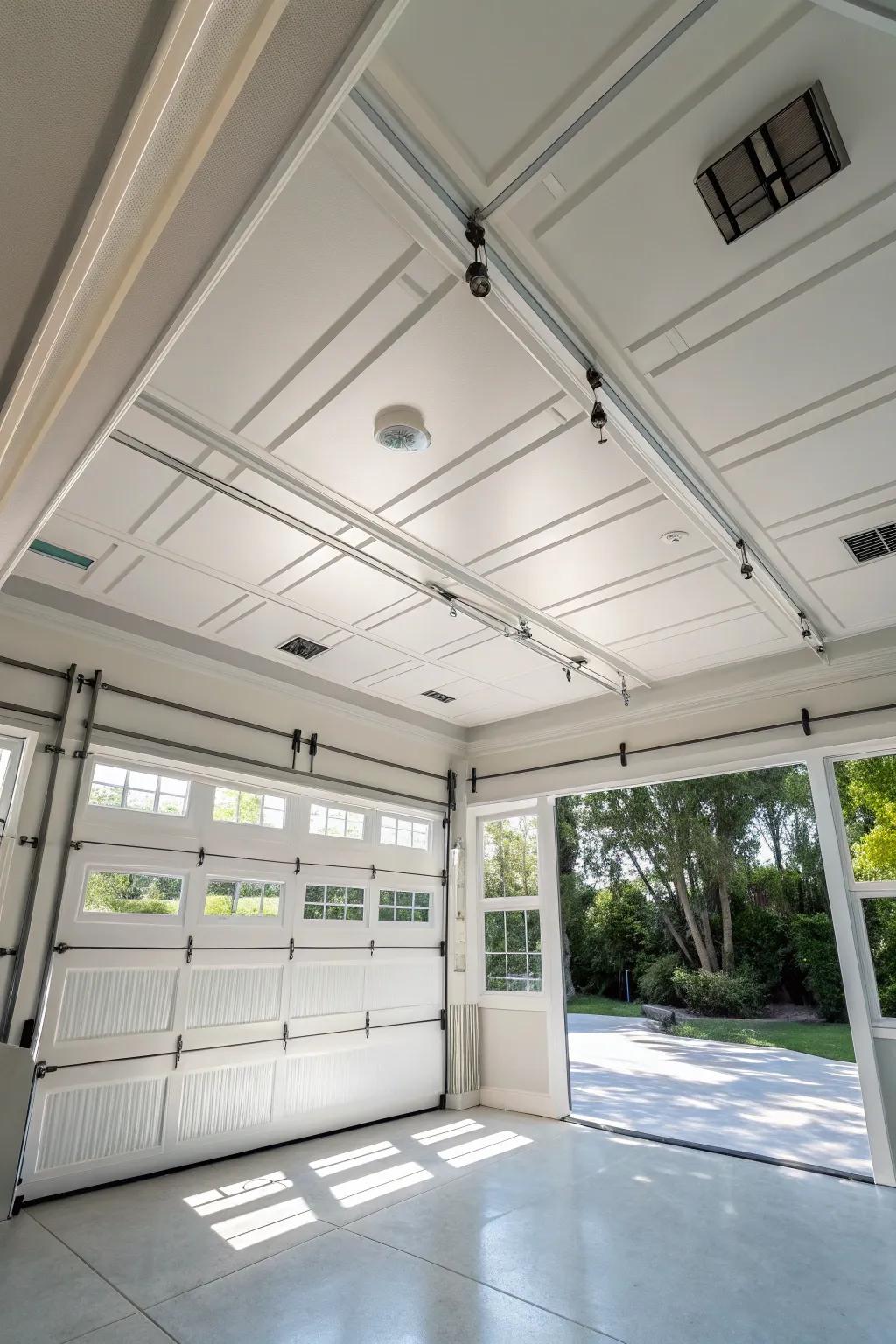 Panels brighten your garage and are easy to keep clean.