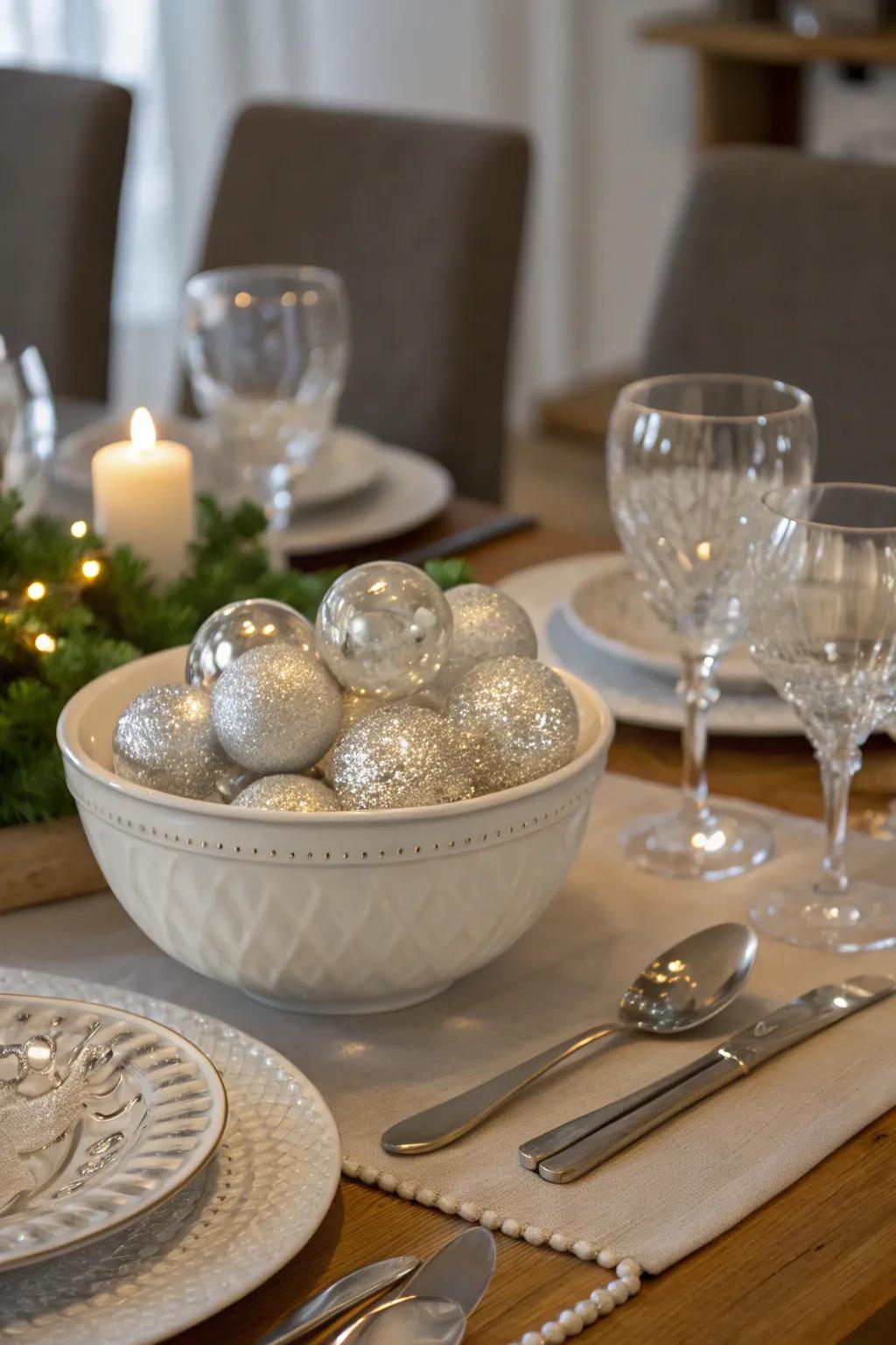 Elevate your tabletop using crystal accent focal points.