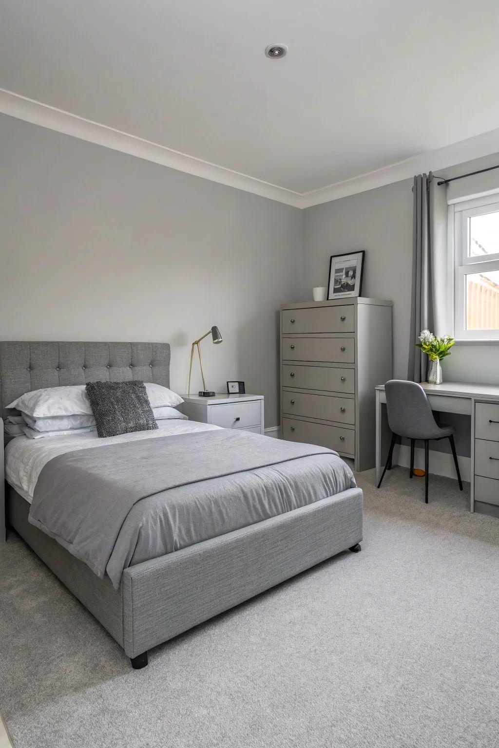 Simple furniture retains attention on comfort and simplicity.