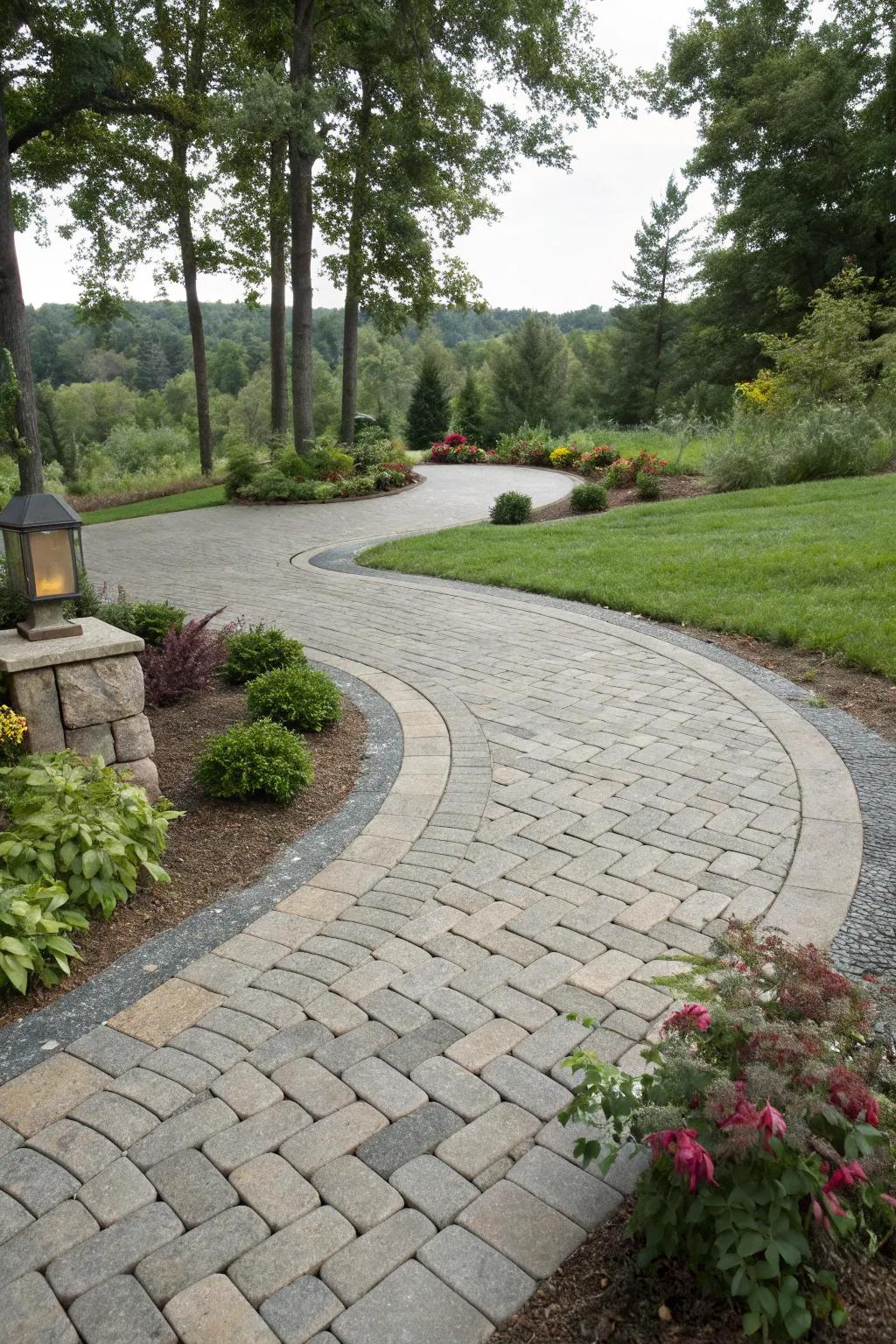 Permeable pavers combine fashion with eco-responsibility.