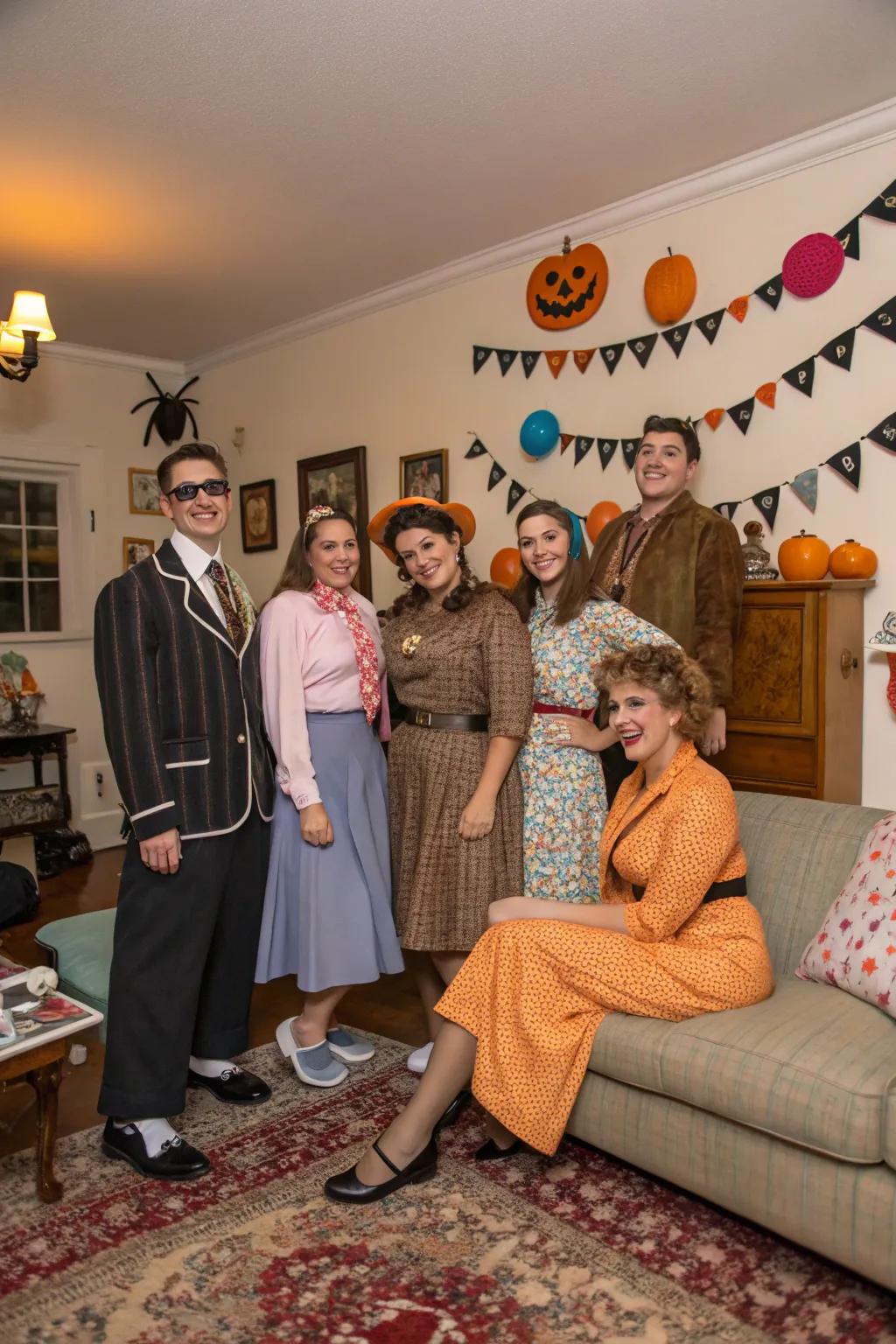 Journey to the past with a retro-themed dress-up day.