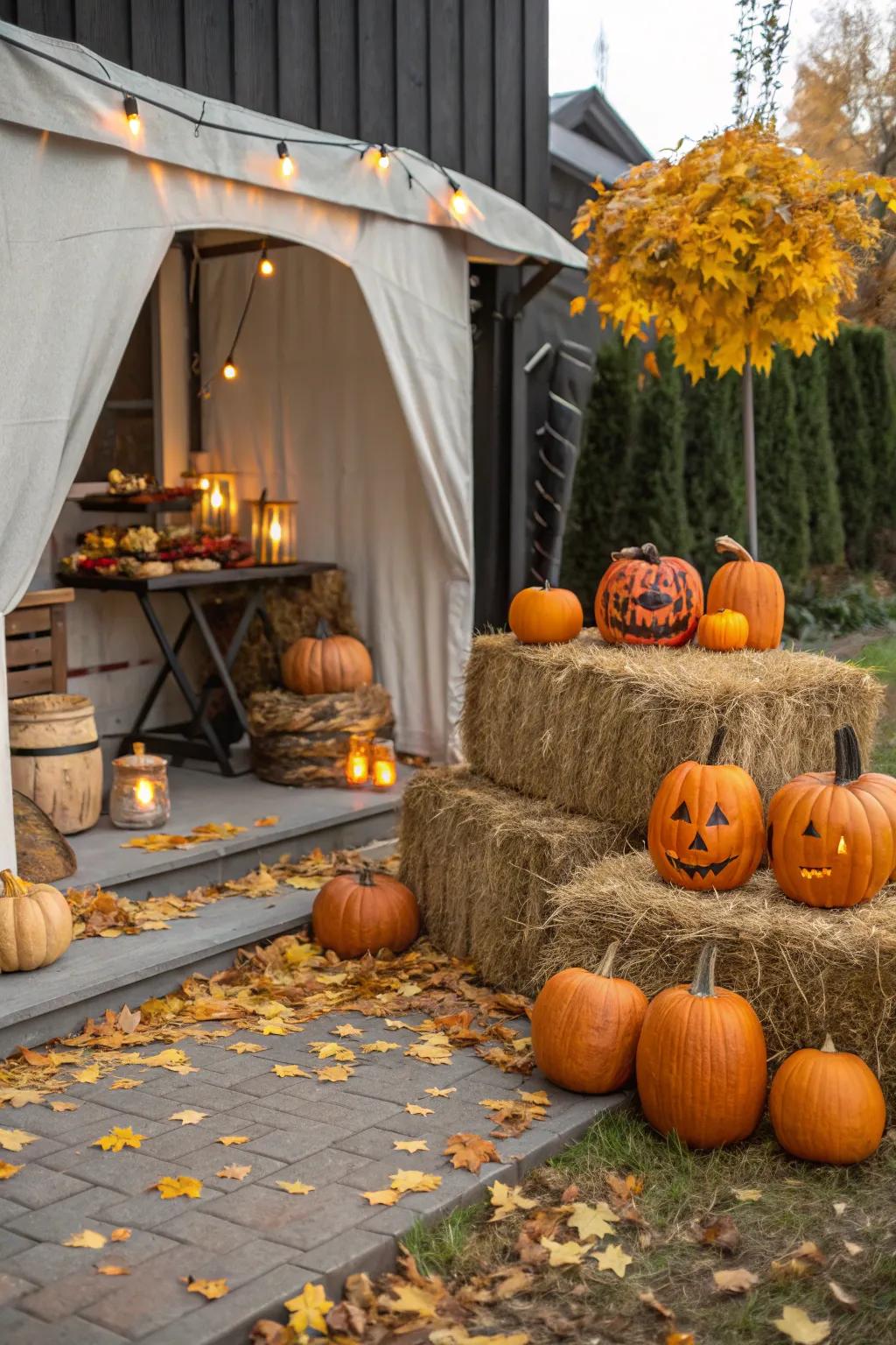 Have fun with a festive orange fruit area-styled gathering.