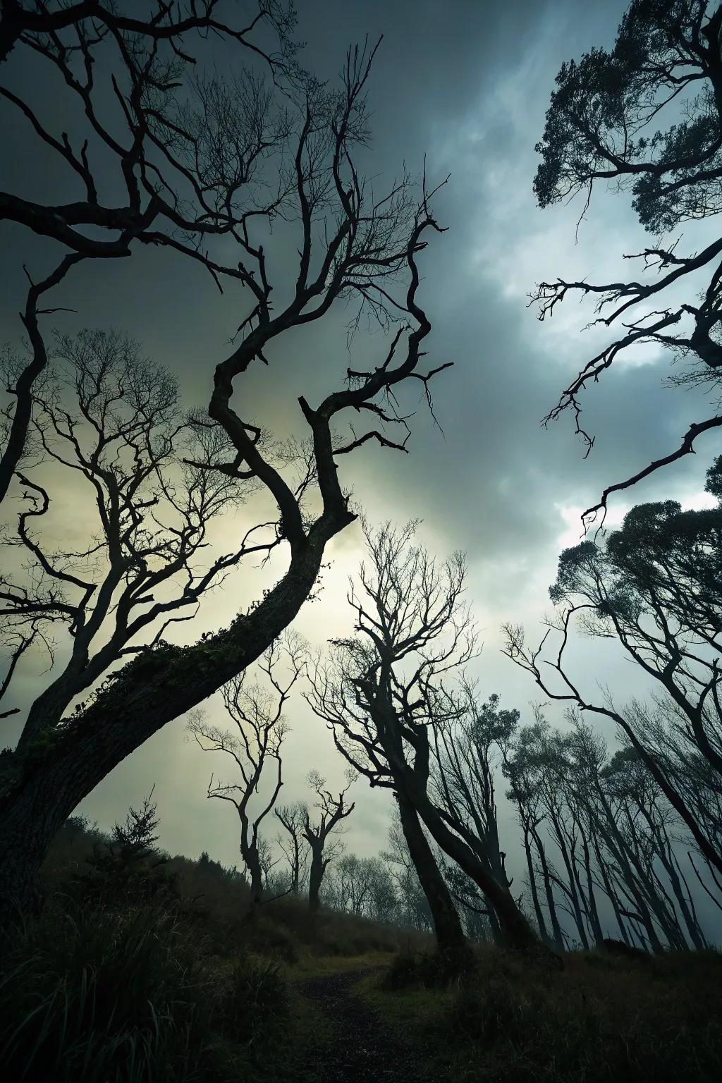 Chilling limbs and woodland poster that introduces an eerie accent.