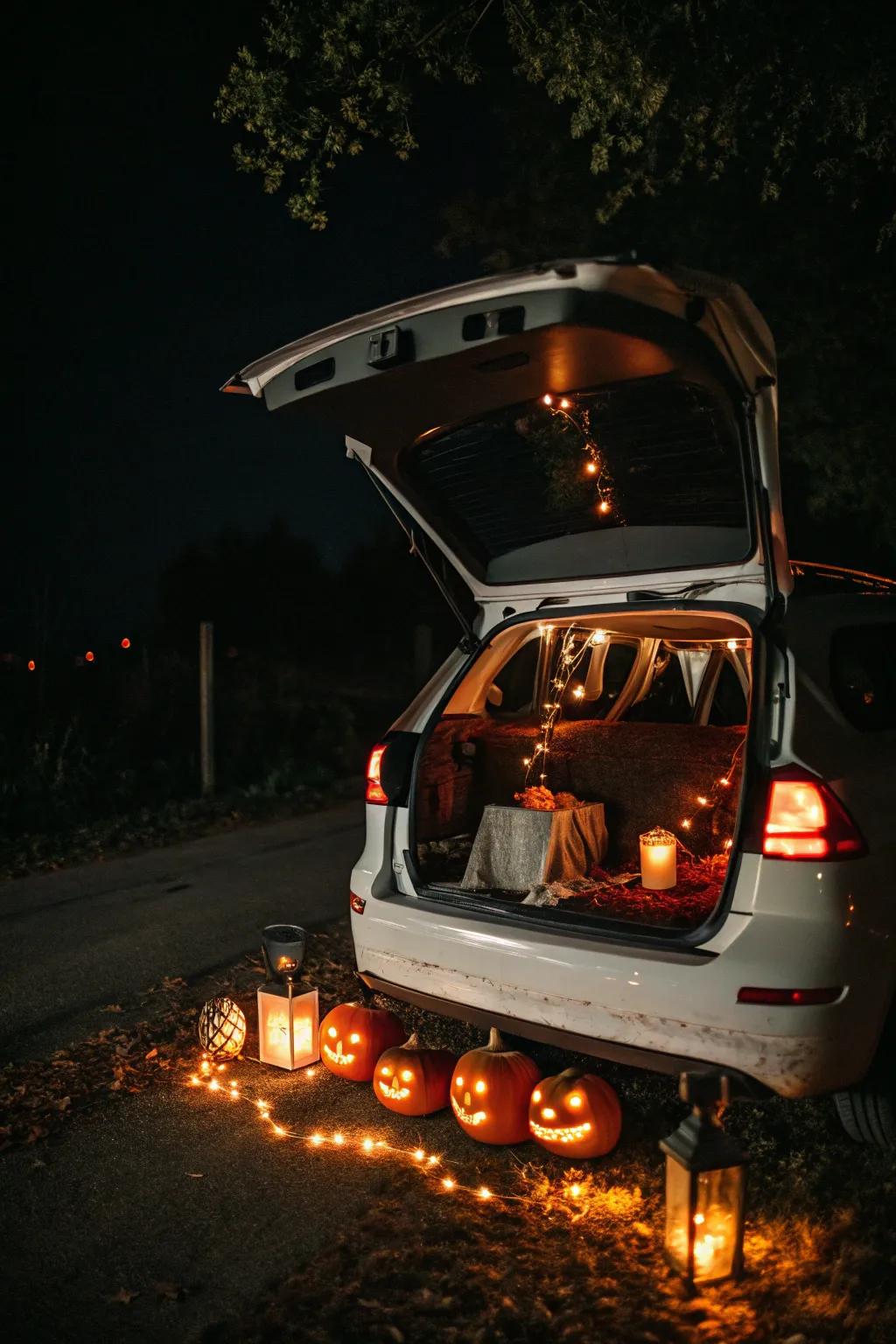 Employ planned illumination to boost the spooky vibe of your vehicle.