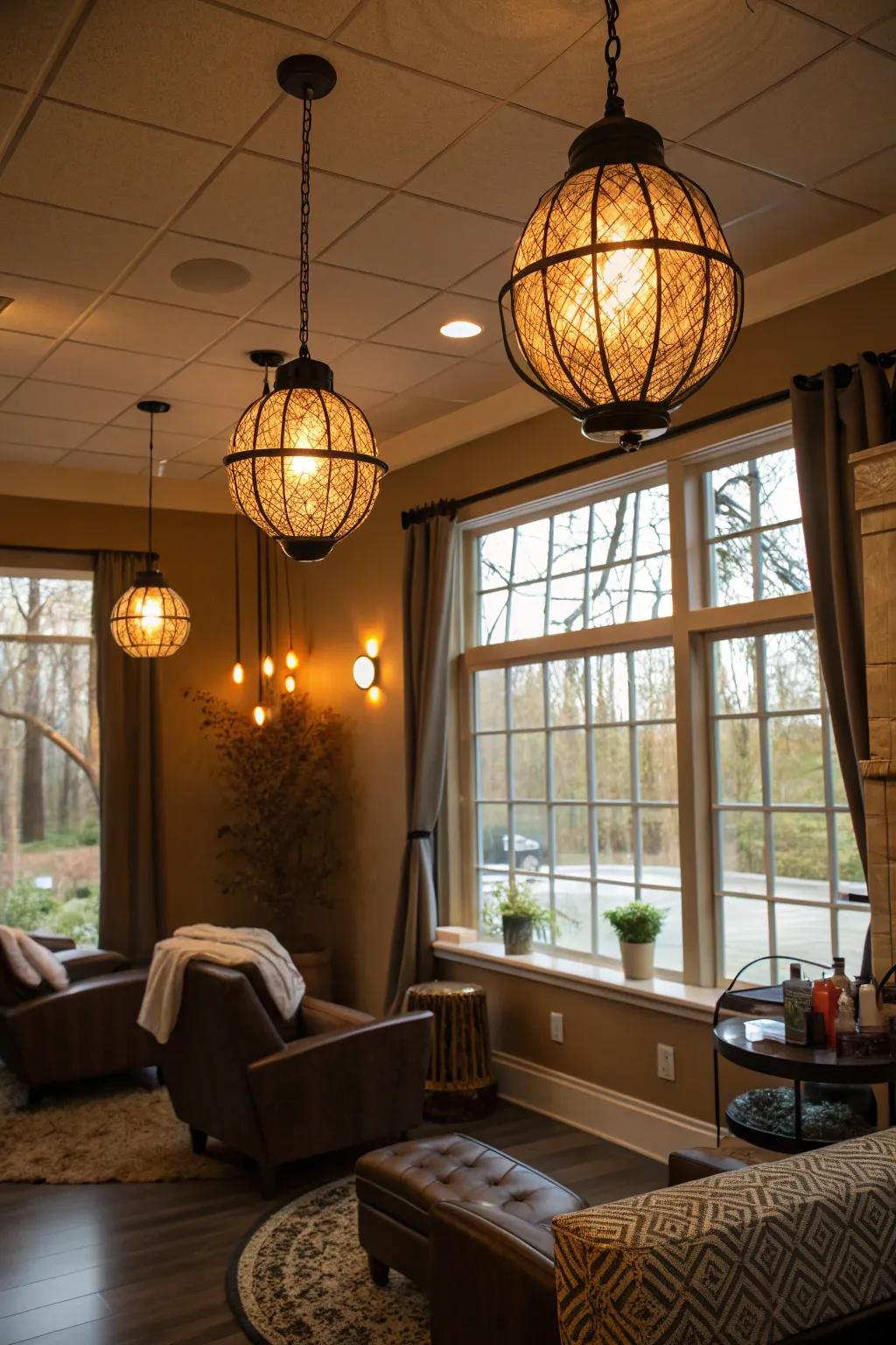 Lighting creates the mood and increases functionality in your personal salon.