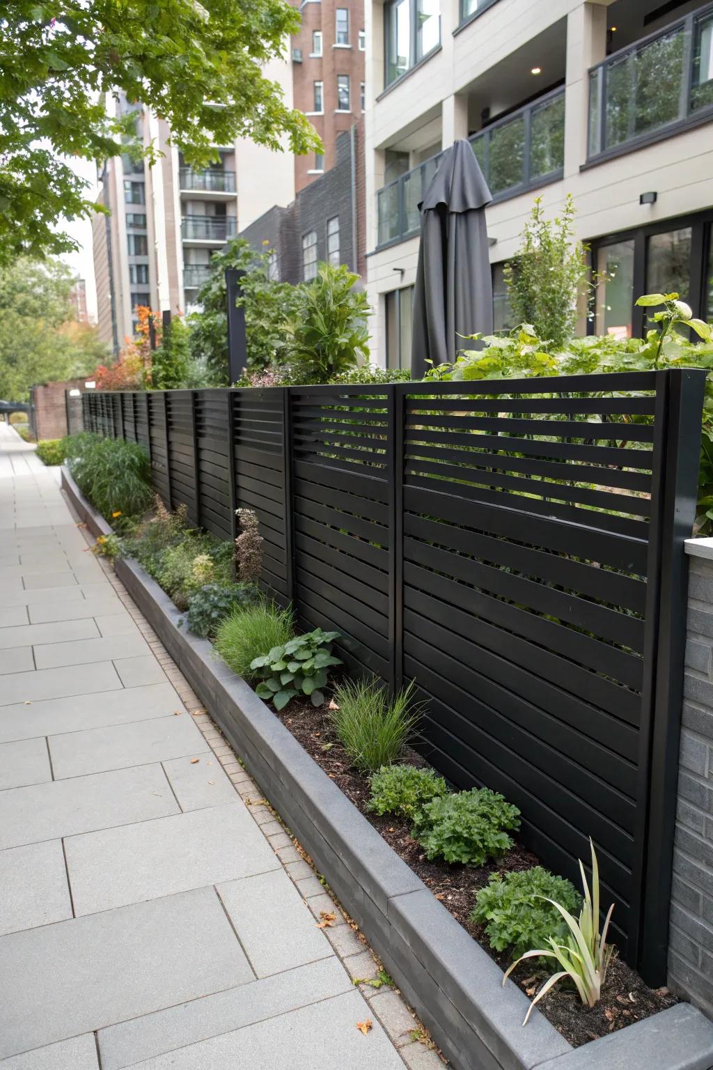 Minimalist and modern, black vinyl makes a statement.