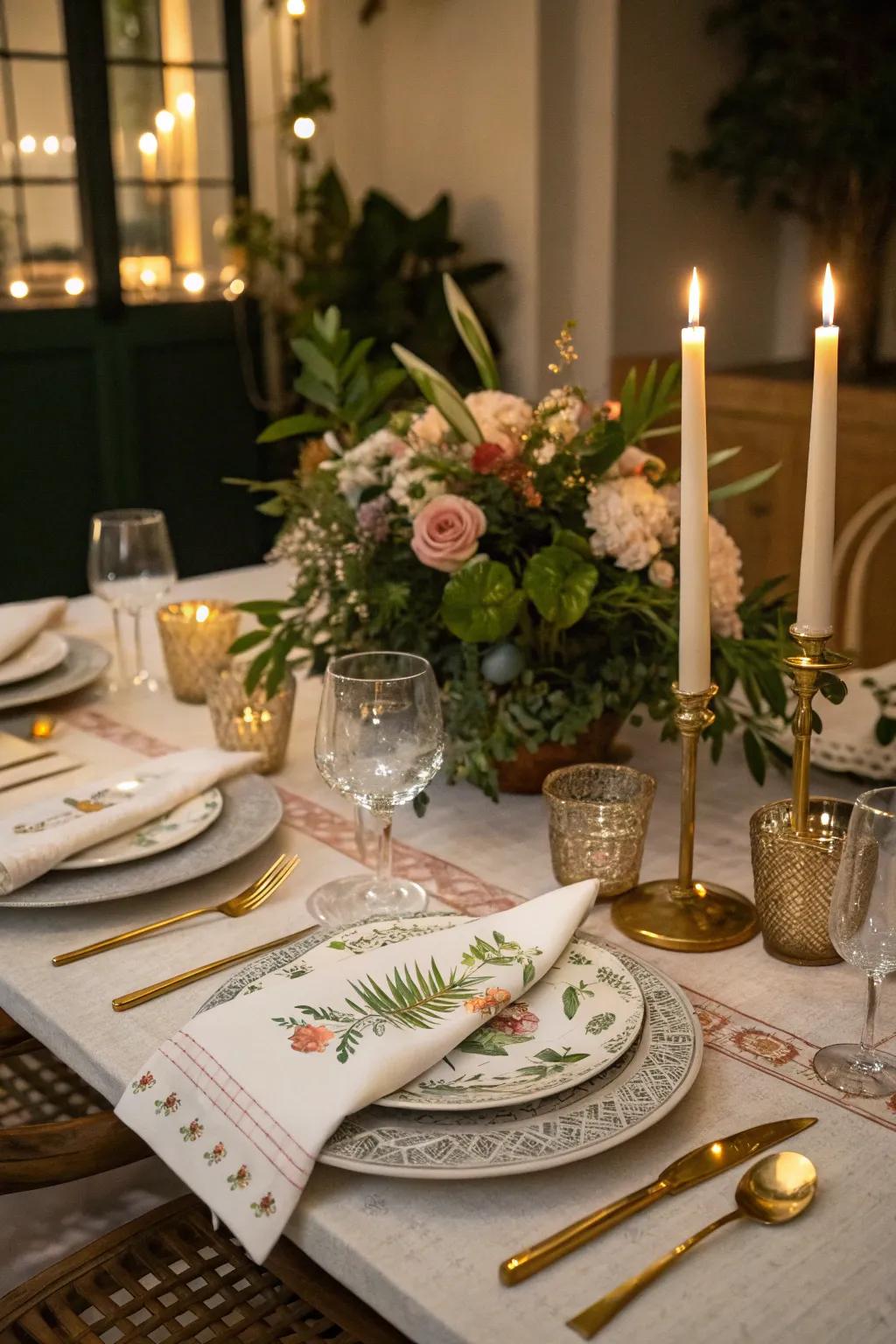 Themed table arrangements amplify the ambiance of your celebration.