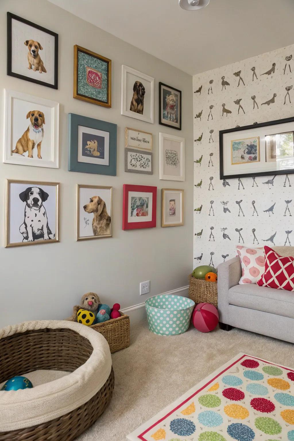 Creative expressions bring personality to your dog’s special space.