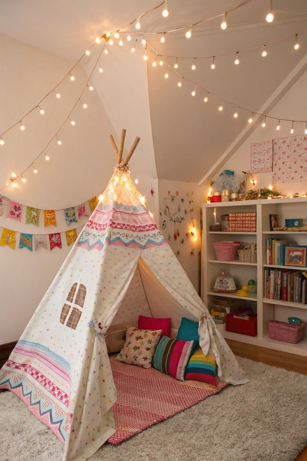 Playful touches make a room a magical escape.