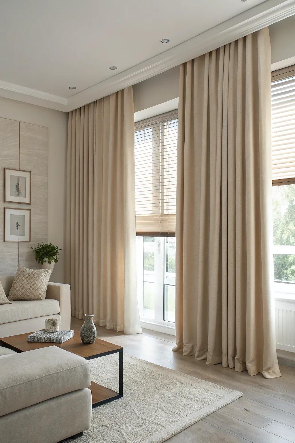 Understated colors offer a soothing and adaptable visual.