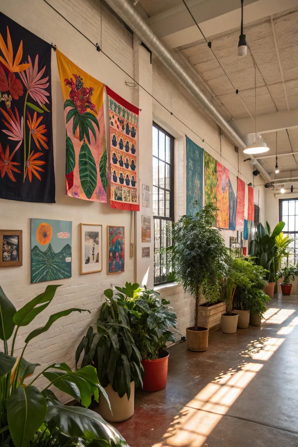 Decorative components breathing life and character into a loft space.