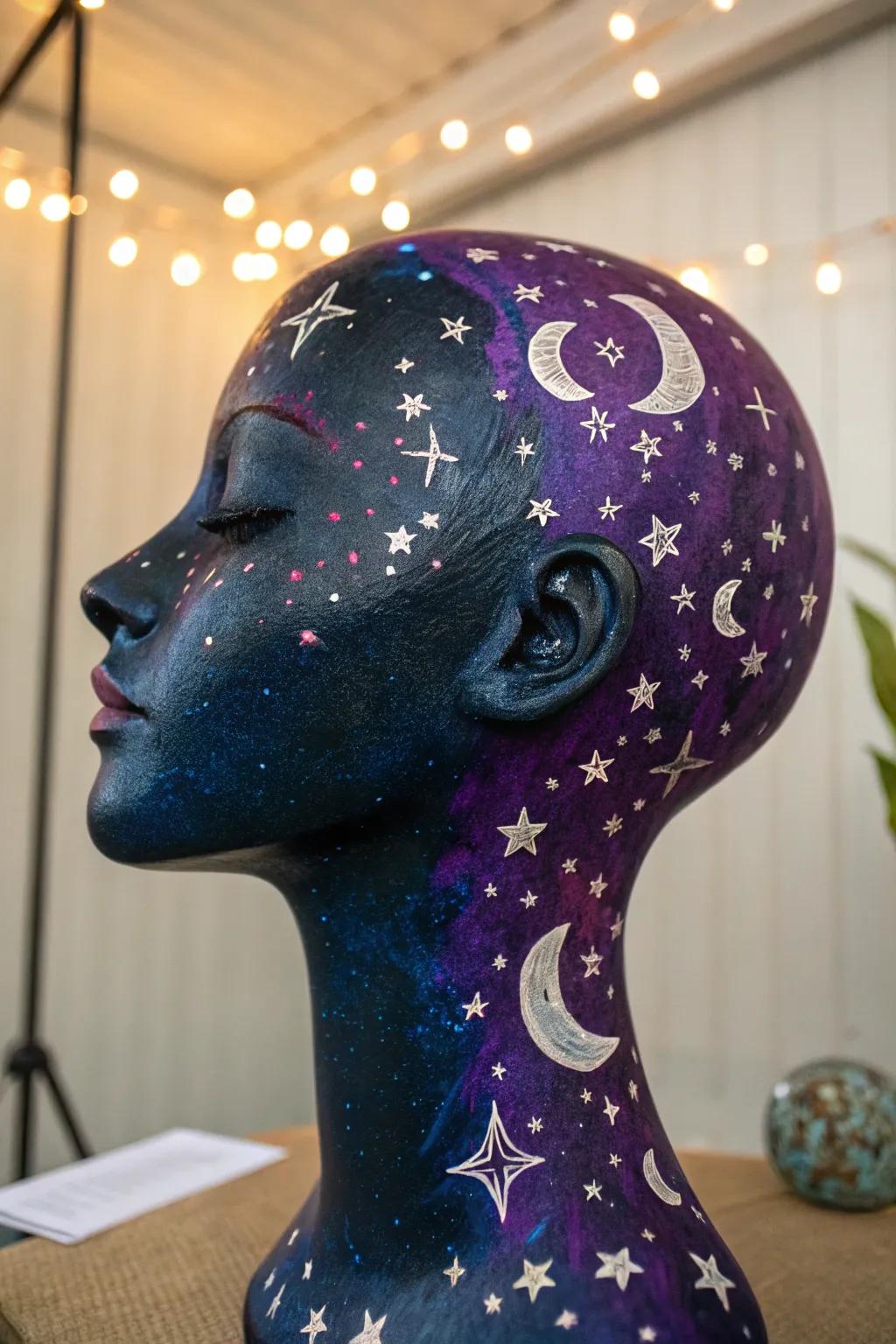 Cosmic themes evoke an enchanting, dreamlike ambiance.