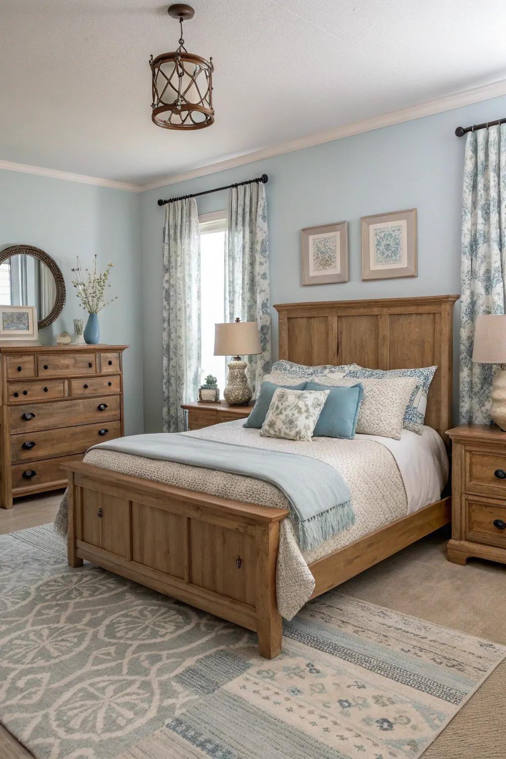 Subtle colors accentuate the intrinsic charm of wood.