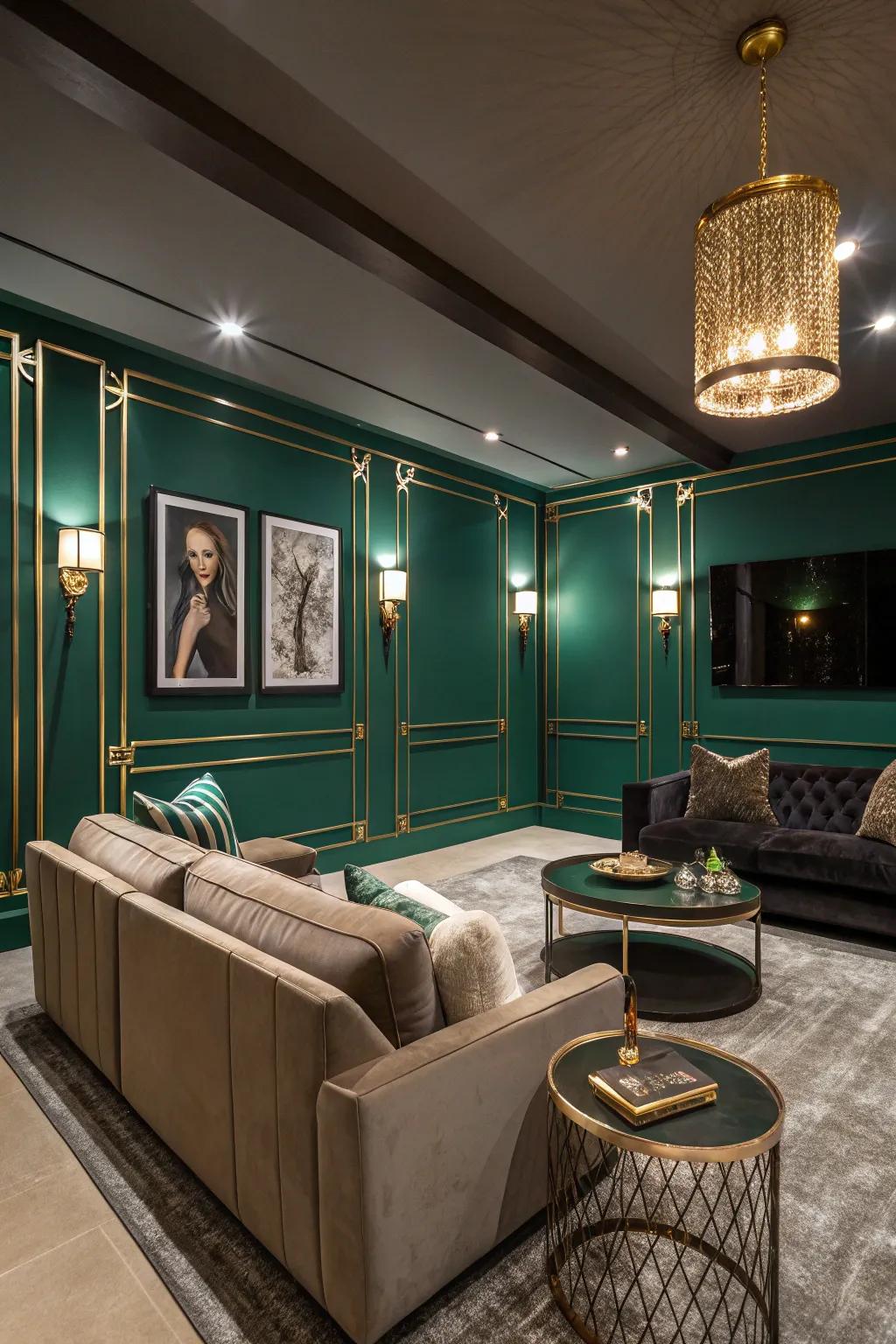 Lush verdant provides a rich and opulent atmosphere.