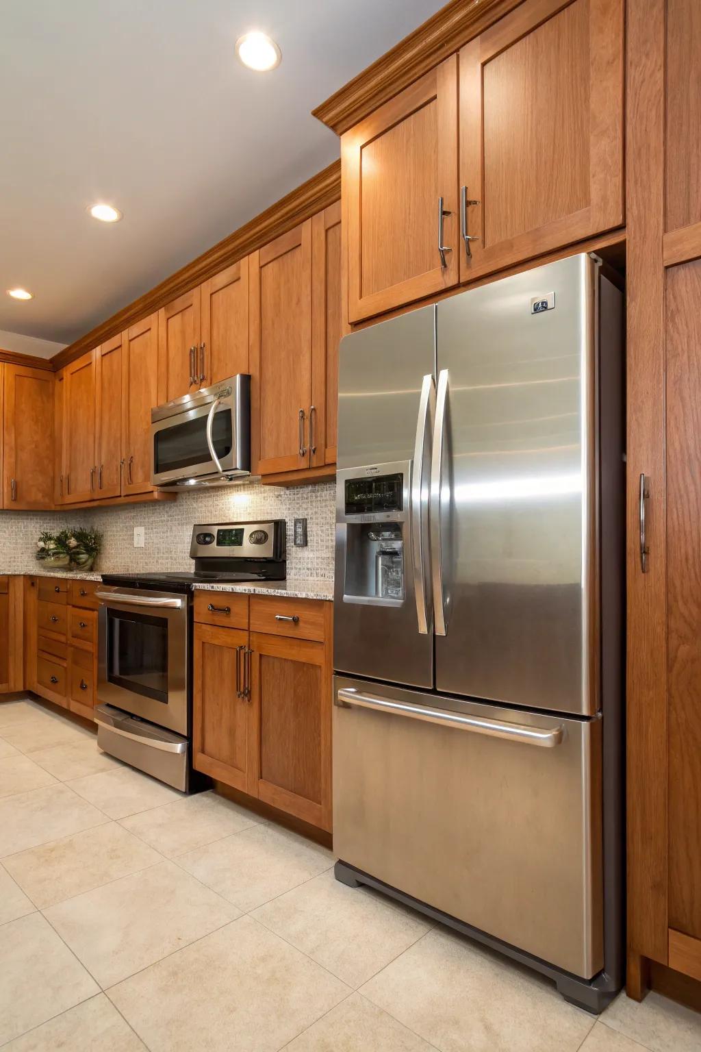 Modern appliances form a flawless harmony with rustic environments.