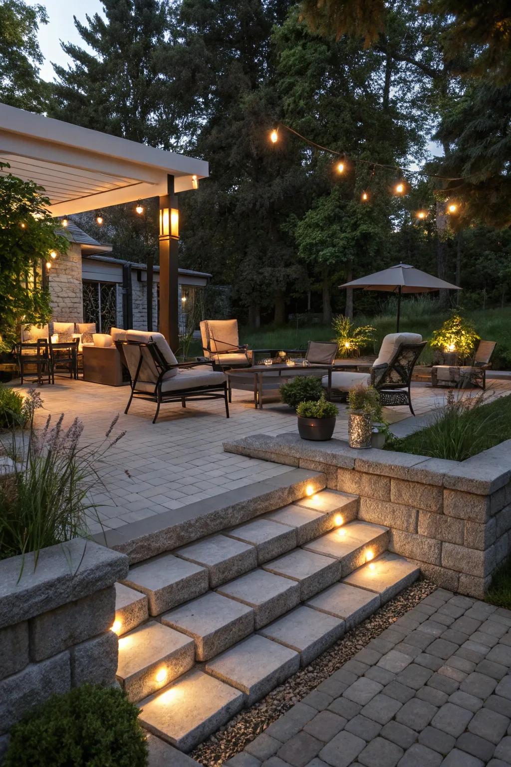 Hoisted bases present a strategic and fashionable outdoor blueprint.