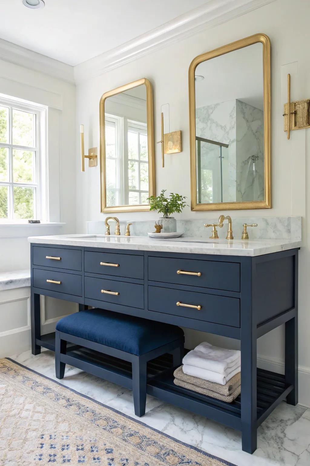Stone worktops add timeless elegance.