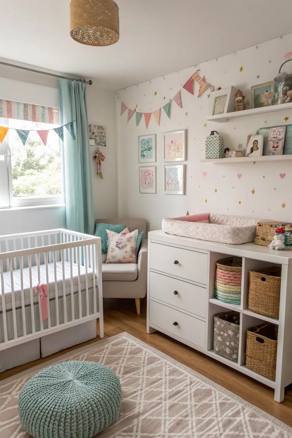 Smart layouts ensure even small nurseries feel roomy and useful.