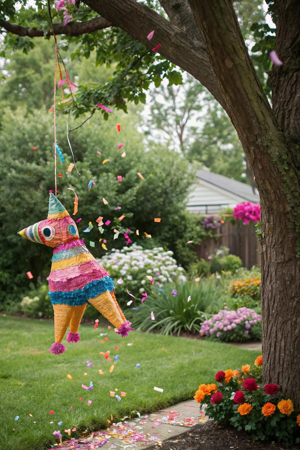 A lively piñata unveiling adds fun and thrill to the occasion.