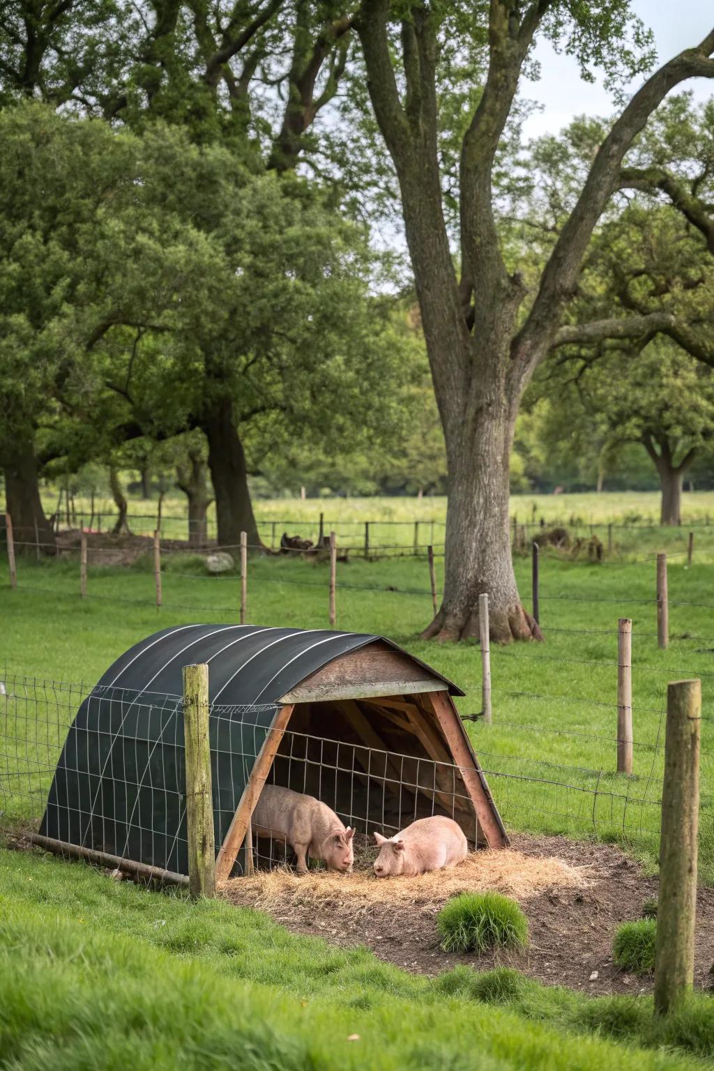 A comforting sanctuary that delivers protection from precipitation and sunlight.