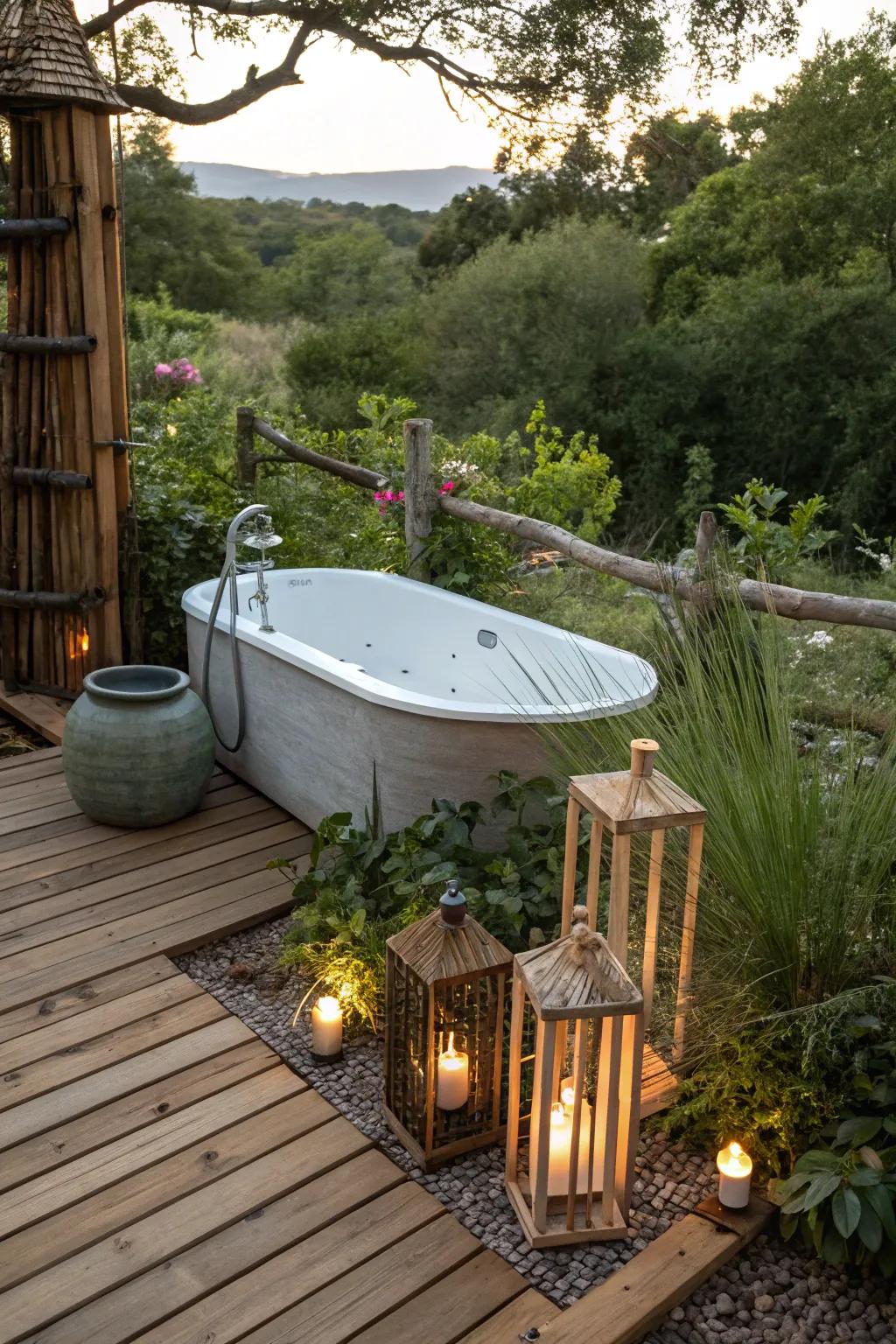 Produce a unified aesthetic using a timber deck and matching details.