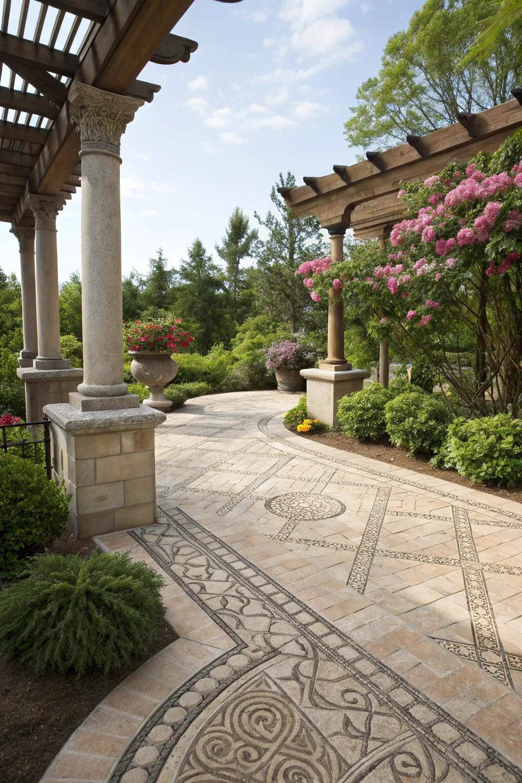Surface stones provide both practicality and aesthetic charm to your patio.