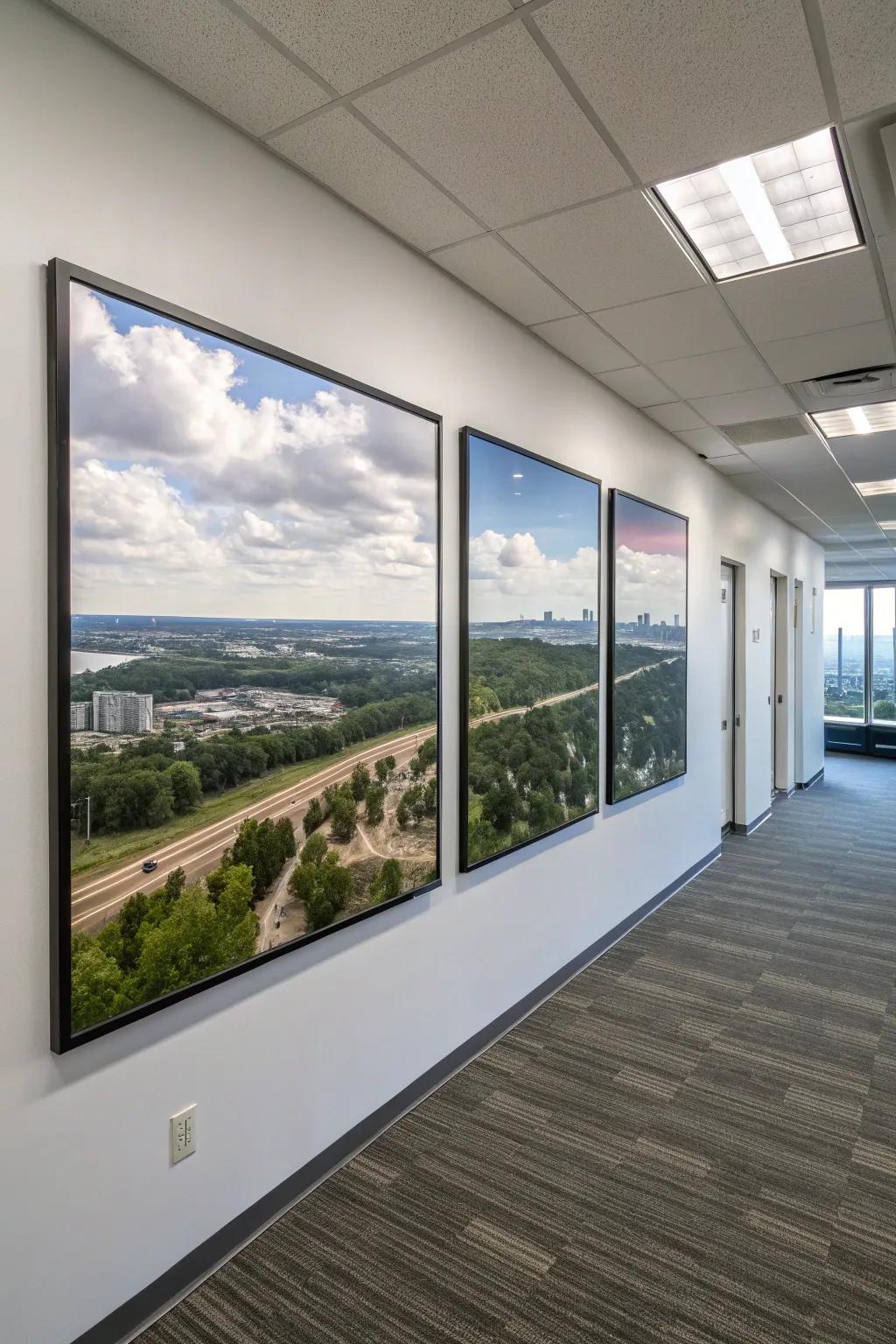 A three-part layout changes a simple photo into a work of art.