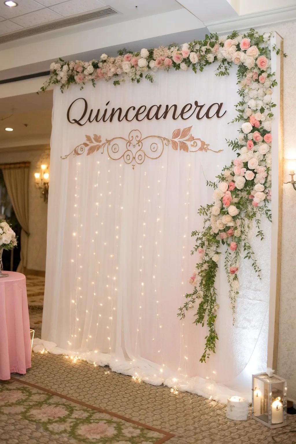 Customized backdrops make for ideal picture chances.