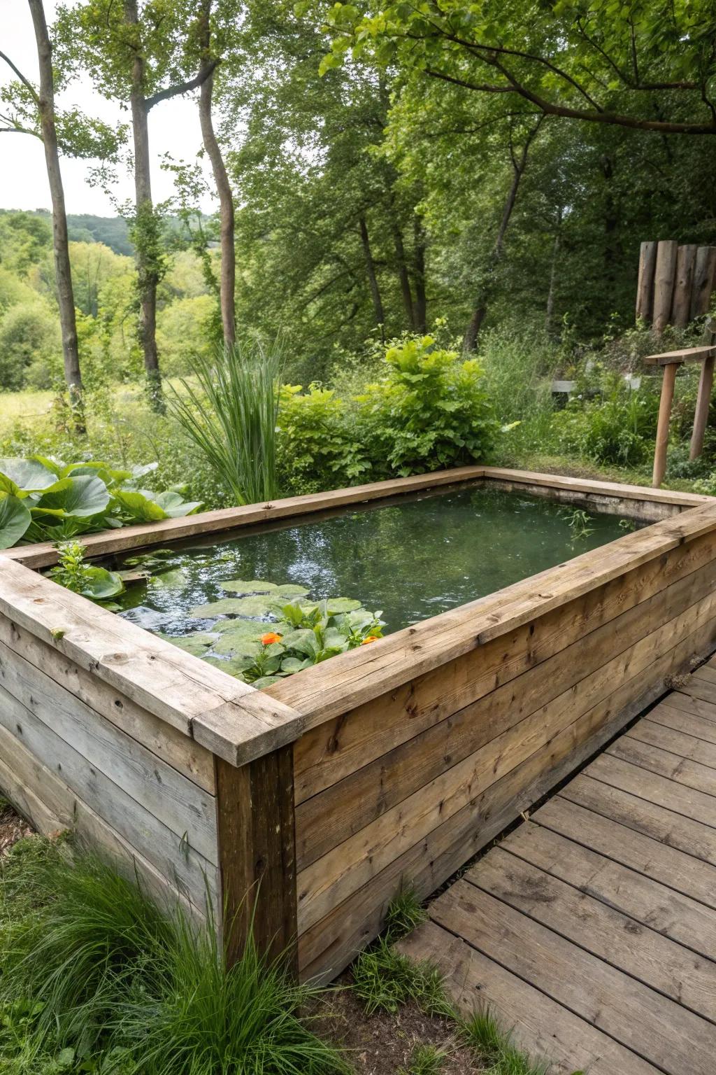 Down-to-earth charm through unprocessed timber finishes for an organic impression.