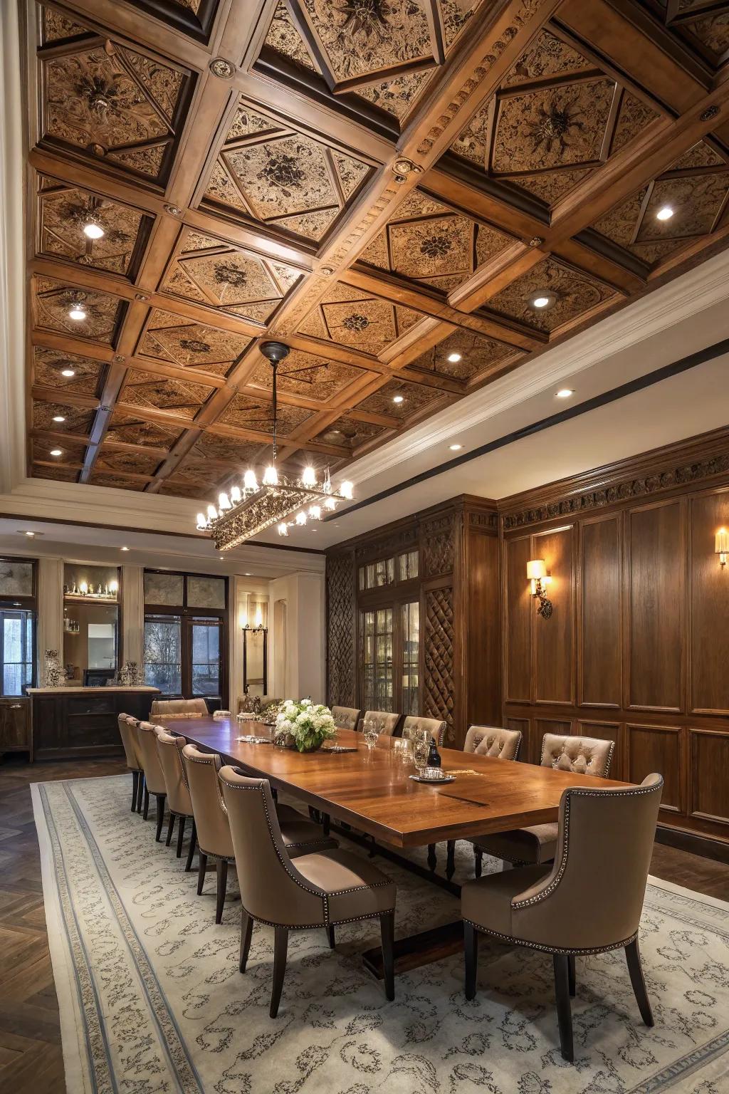 Improve your area with attractive ceiling designs.