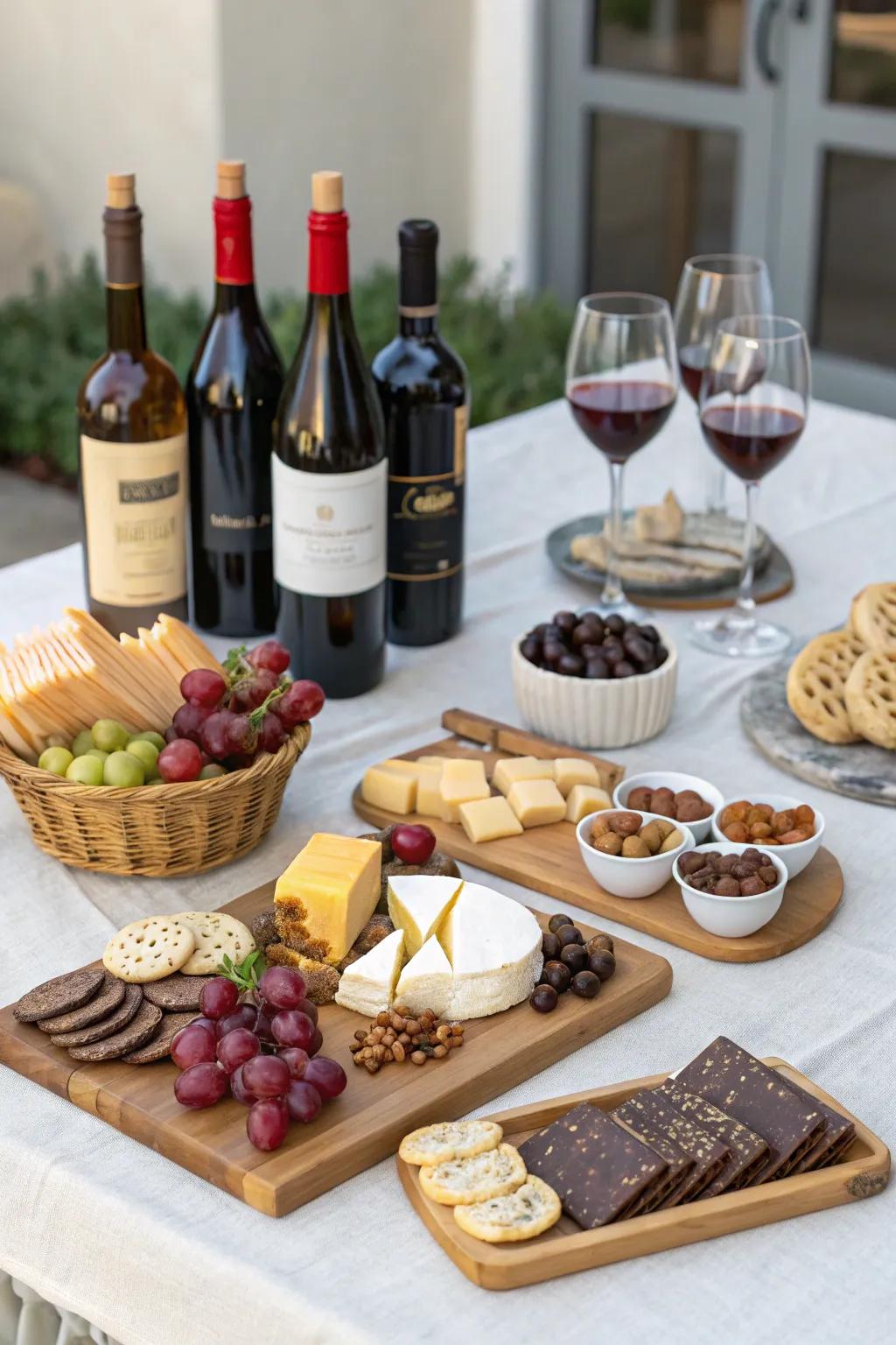 Have a do-it-yourself wine tasting at home.