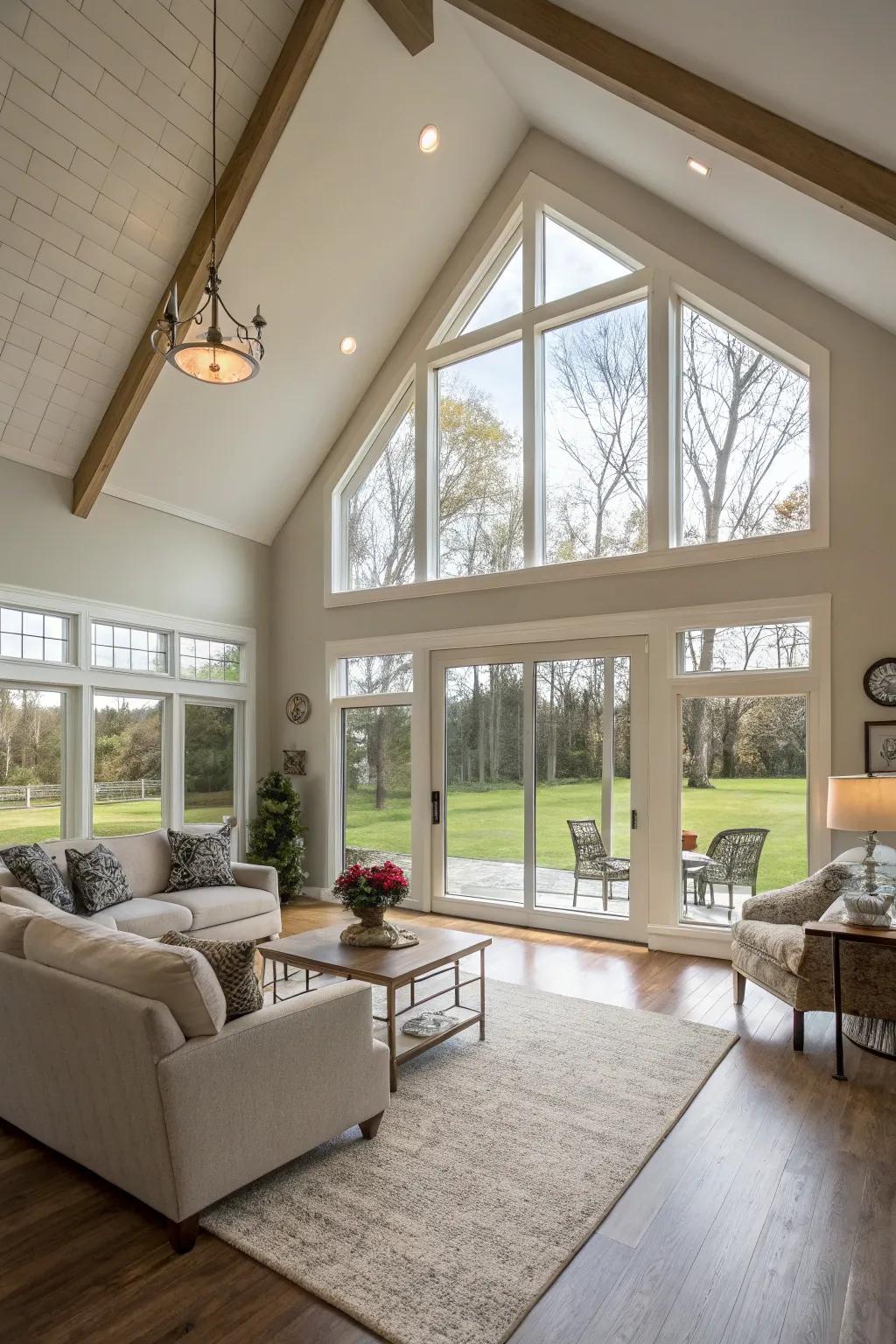 A great room addition improves area for get-togethers.
