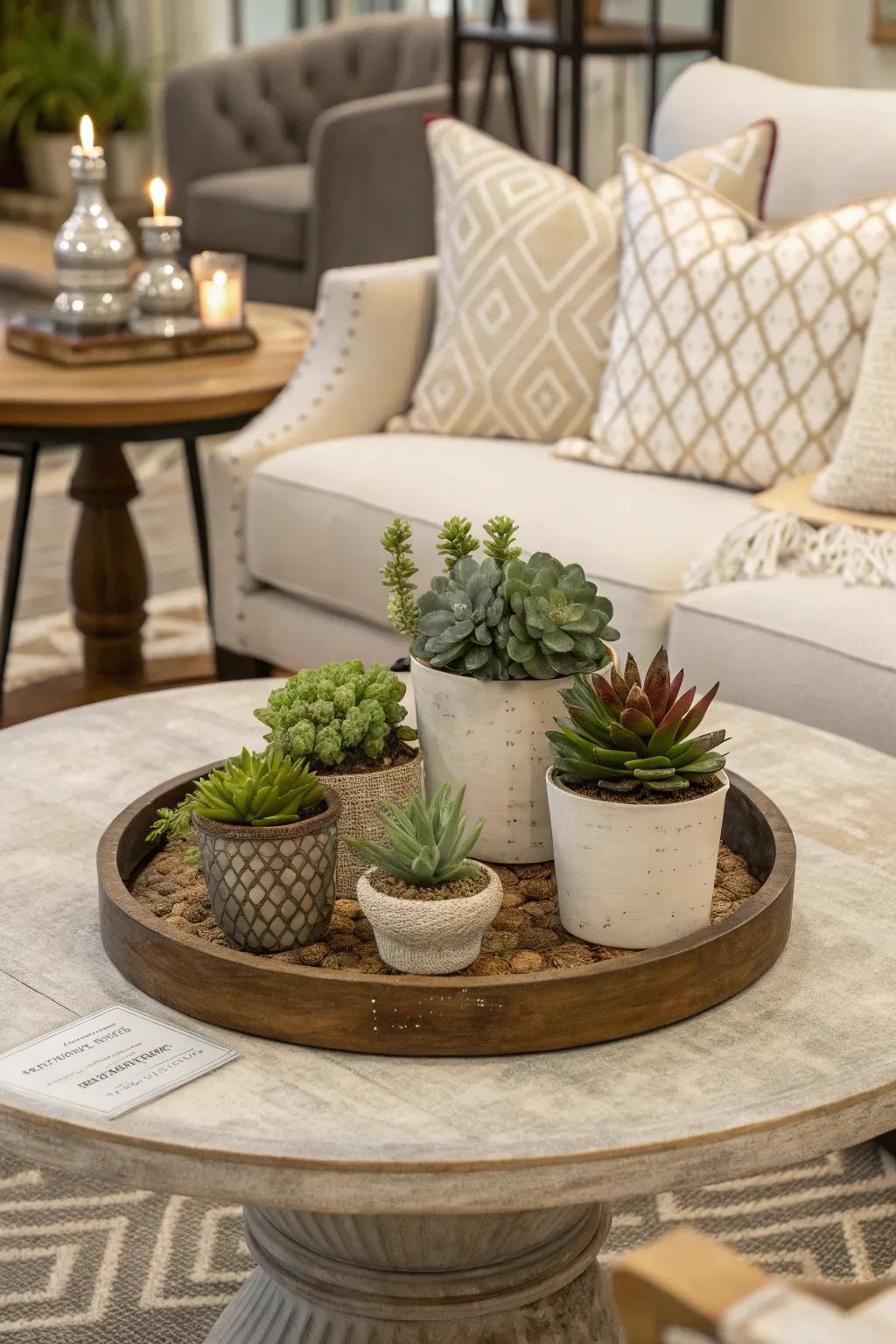 Flora infuses an invigorating sensation to your coffee table.