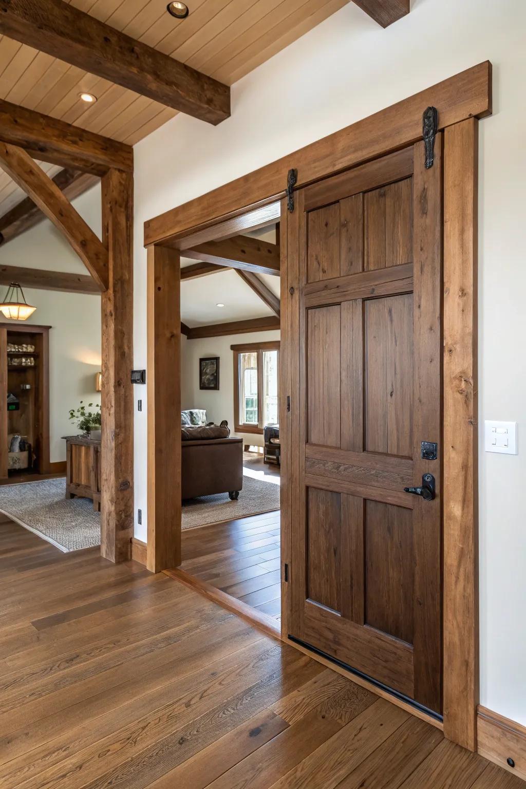 An effortless yet eye-catching doorway that distinguishes itself as an architectural feature.