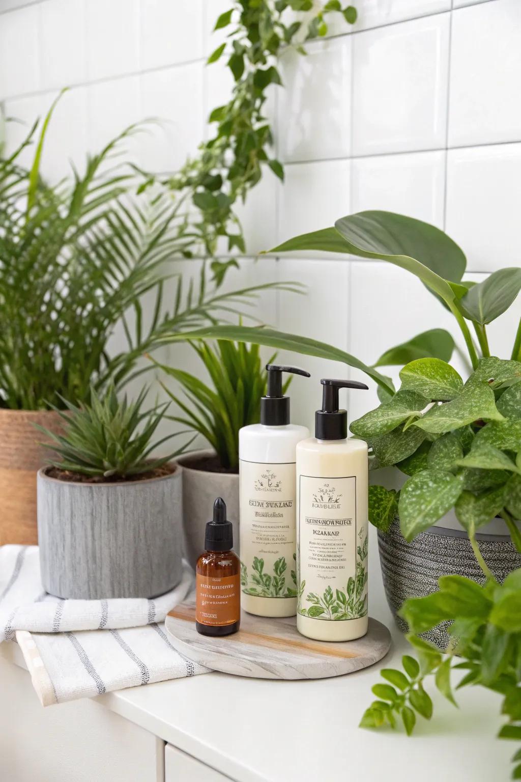 Infuse life into your display with verdure.